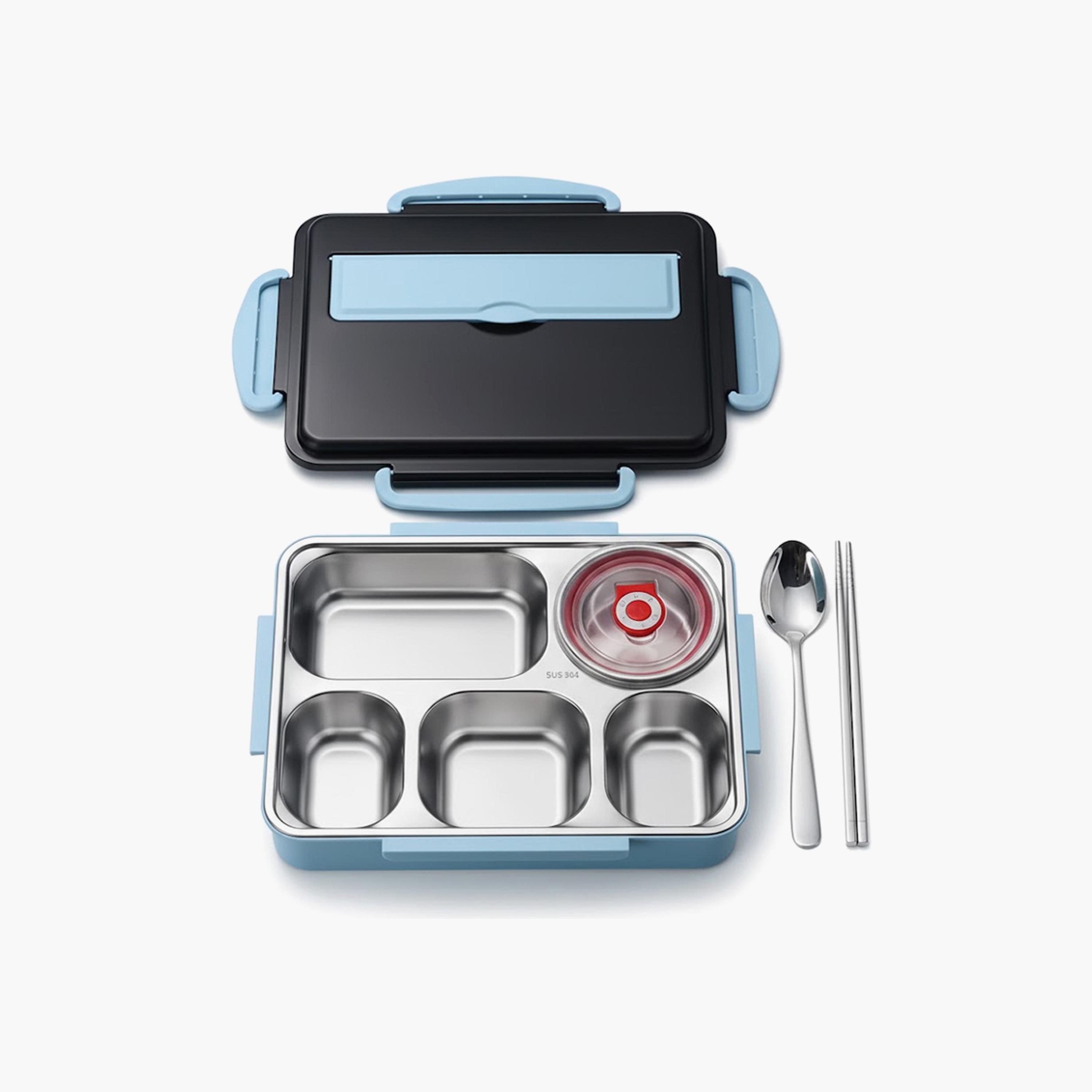 صندوق غداء بينتو ستانلس ستيل 304 بـ 5 أقسام وغطاء مانع للتسرب من ستار بيبيز-school-lunchessentials-lunchboxes-image-1