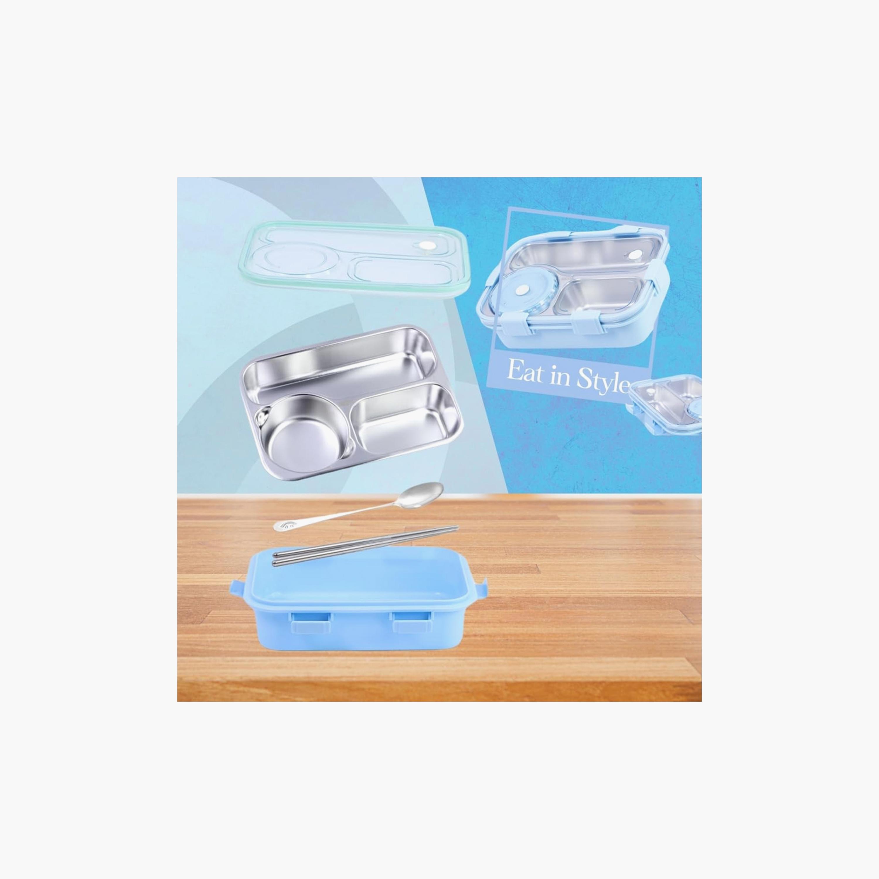 Star Babies 304 Stainless Steel Bento Lunch Box with 4 Compartments and Leak-Proof Lid-school-lunchessentials-lunchboxes-image-7