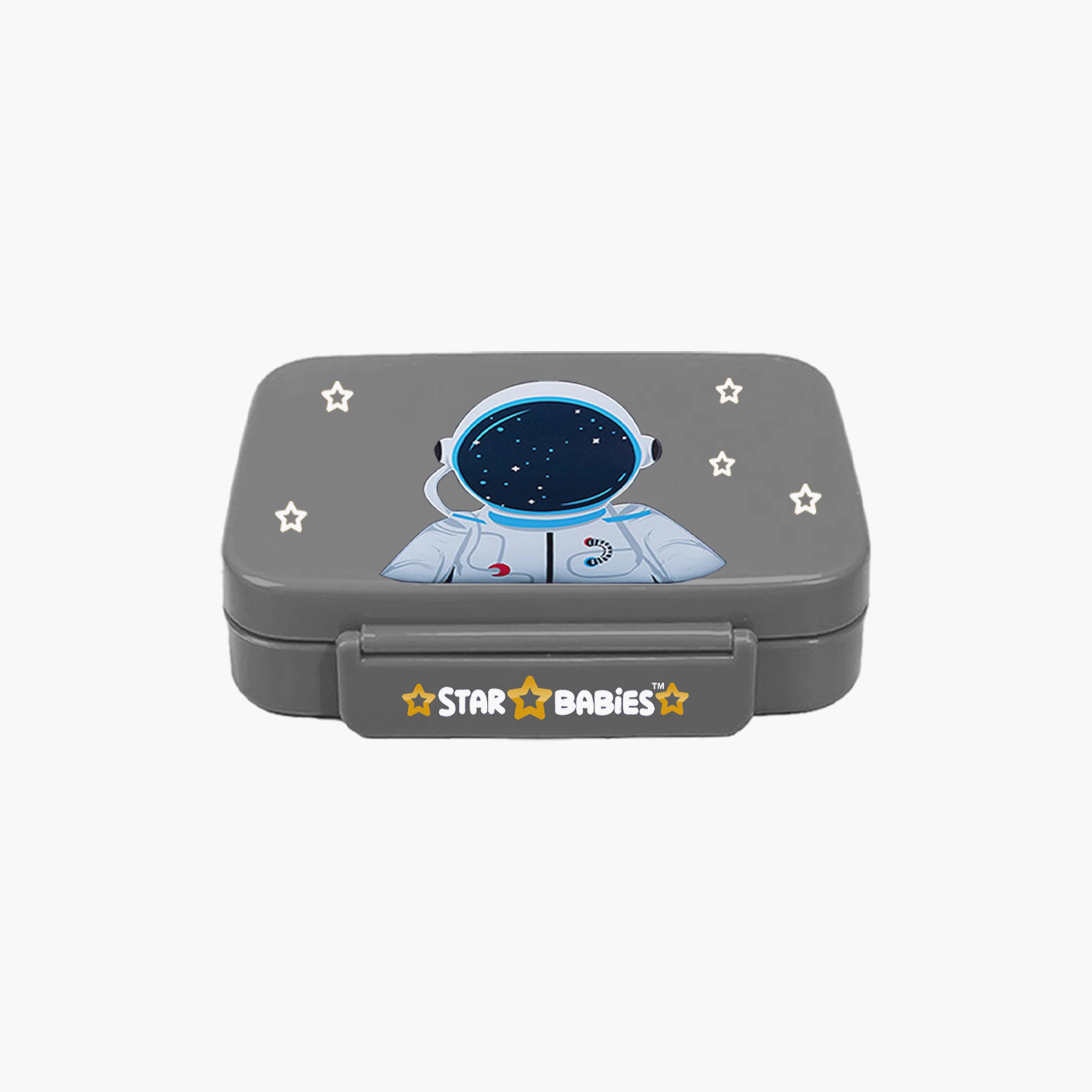 Star Babies Lunch Box - Astronaut - Grey-school-lunchessentials-lunchboxes-image-1
