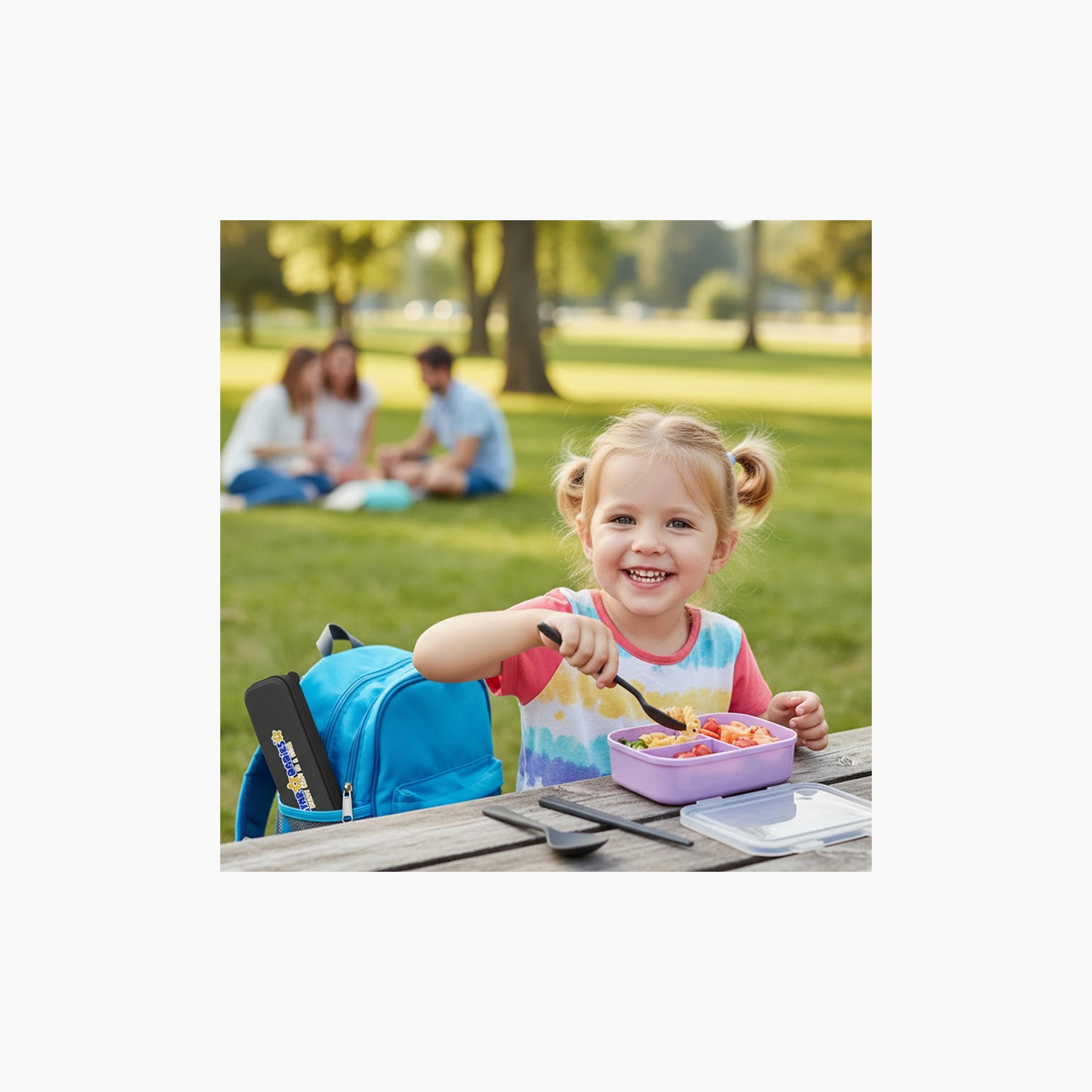 Star Babies Organic Spoon, Fork & Chopsticks Set with Case-baby-feeding-mealtimeessentials-image-8