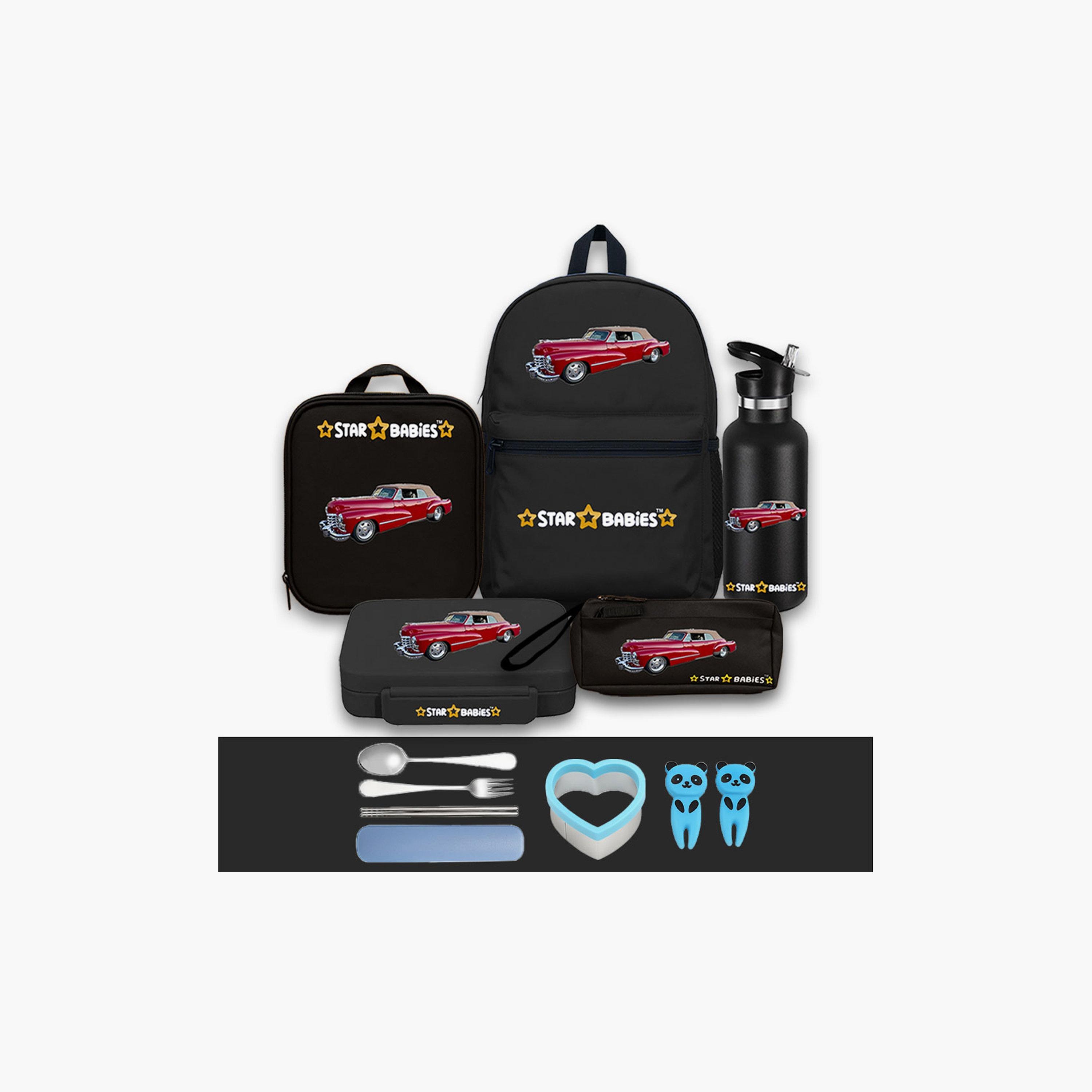 مجموعة حقيبة ظهر 4 قطع مقاس 16 بوصة من ستار بيبيز مع هدايا مجانية - السيارة-school-bagsandbackpacks-sets-image-1