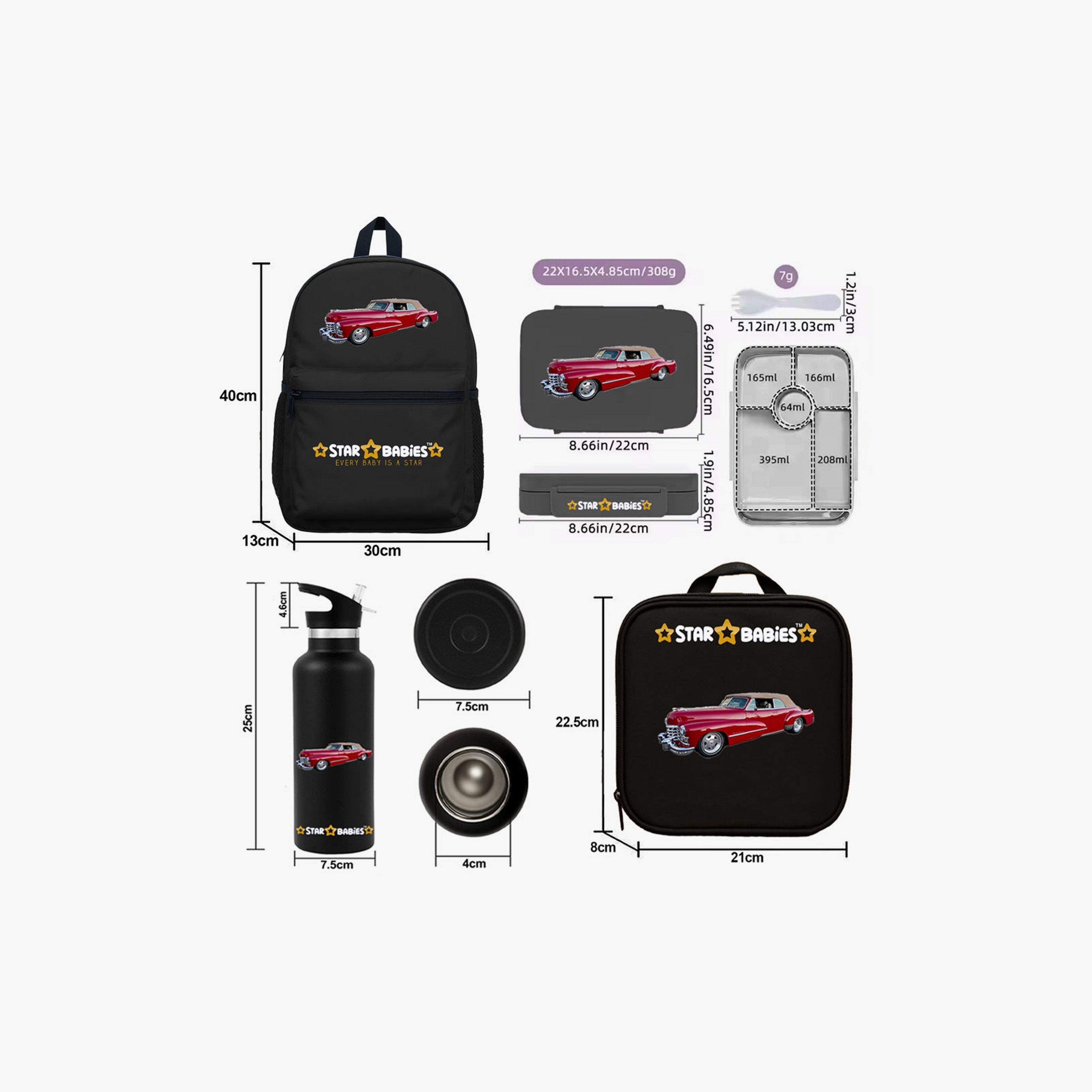مجموعة حقيبة ظهر 4 قطع مقاس 16 بوصة من ستار بيبيز مع هدايا مجانية - السيارة-school-bagsandbackpacks-sets-image-7
