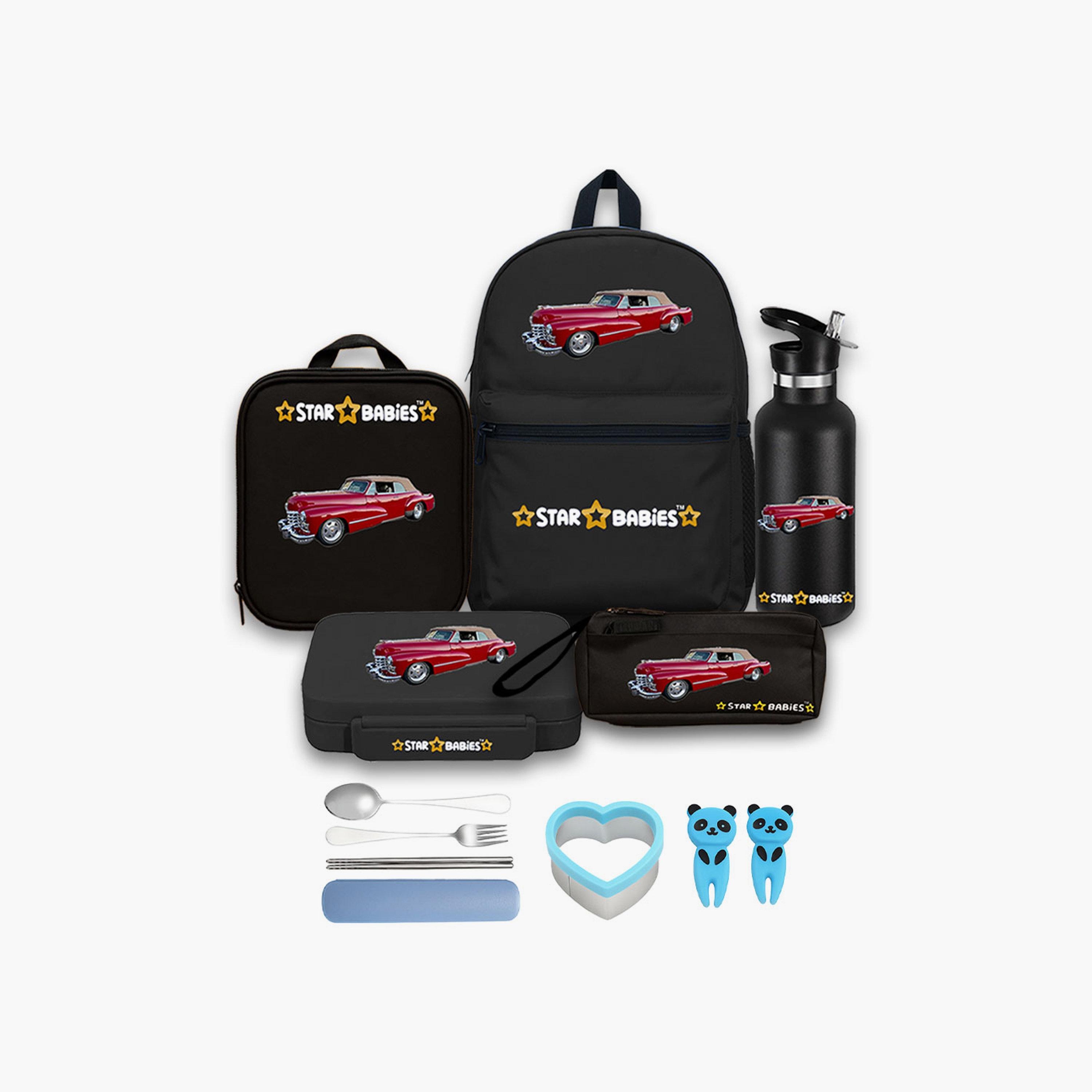 مجموعة حقيبة ظهر 4 قطع مقاس 16 بوصة من ستار بيبيز مع هدايا مجانية - السيارة-school-bagsandbackpacks-sets-image-8