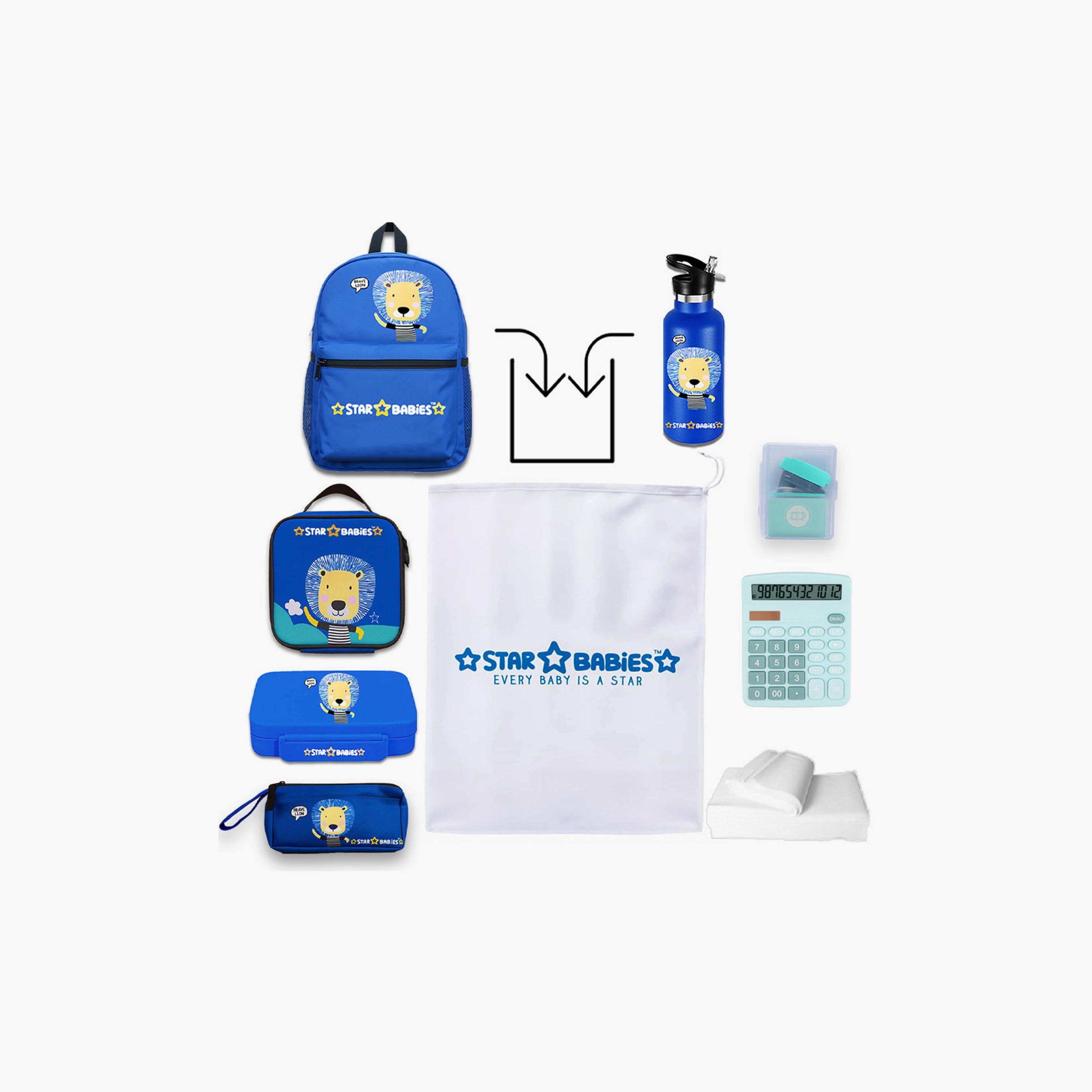 Star Babies 4-Piece 16" Backpack Set with Free Gifts - Brave Lion-school-bagsandbackpacks-sets-image-5