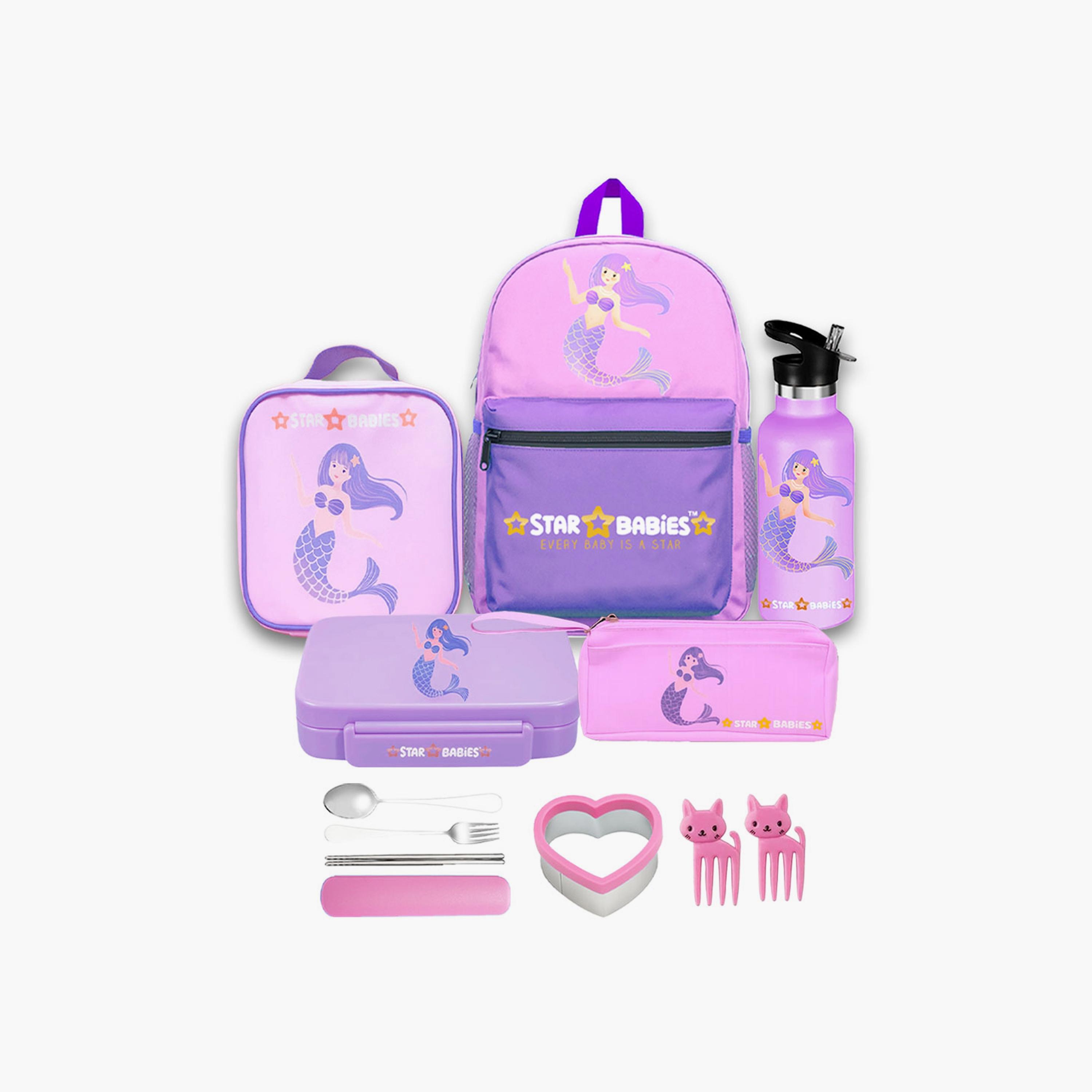Star Babies 4-Piece 16" Backpack Set with Free Gifts - Mermaid-school-bagsandbackpacks-sets-image-8