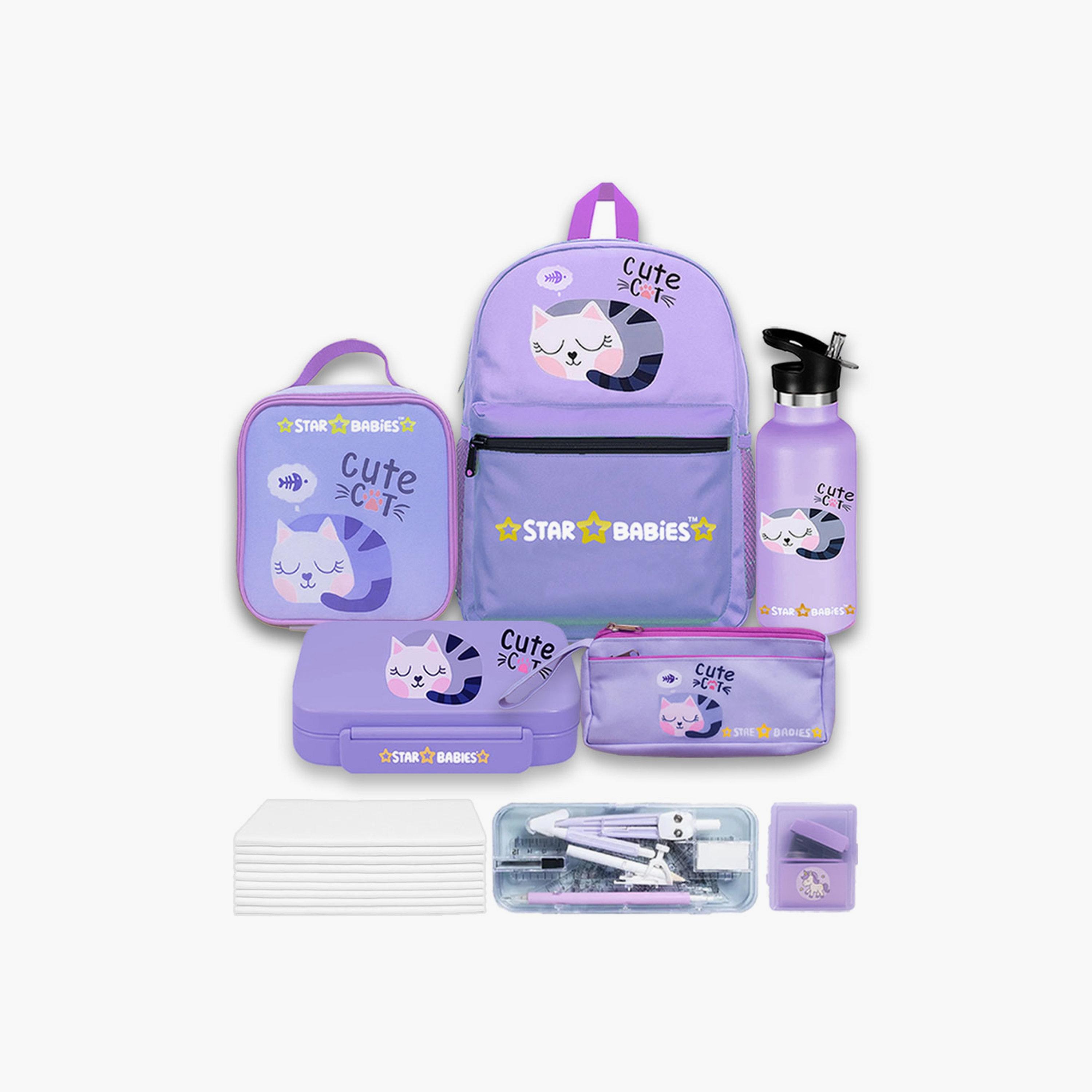 Star Babies 4-Piece 16" Backpack Set with Free Gifts - Cute Cat-school-bagsandbackpacks-sets-image-8