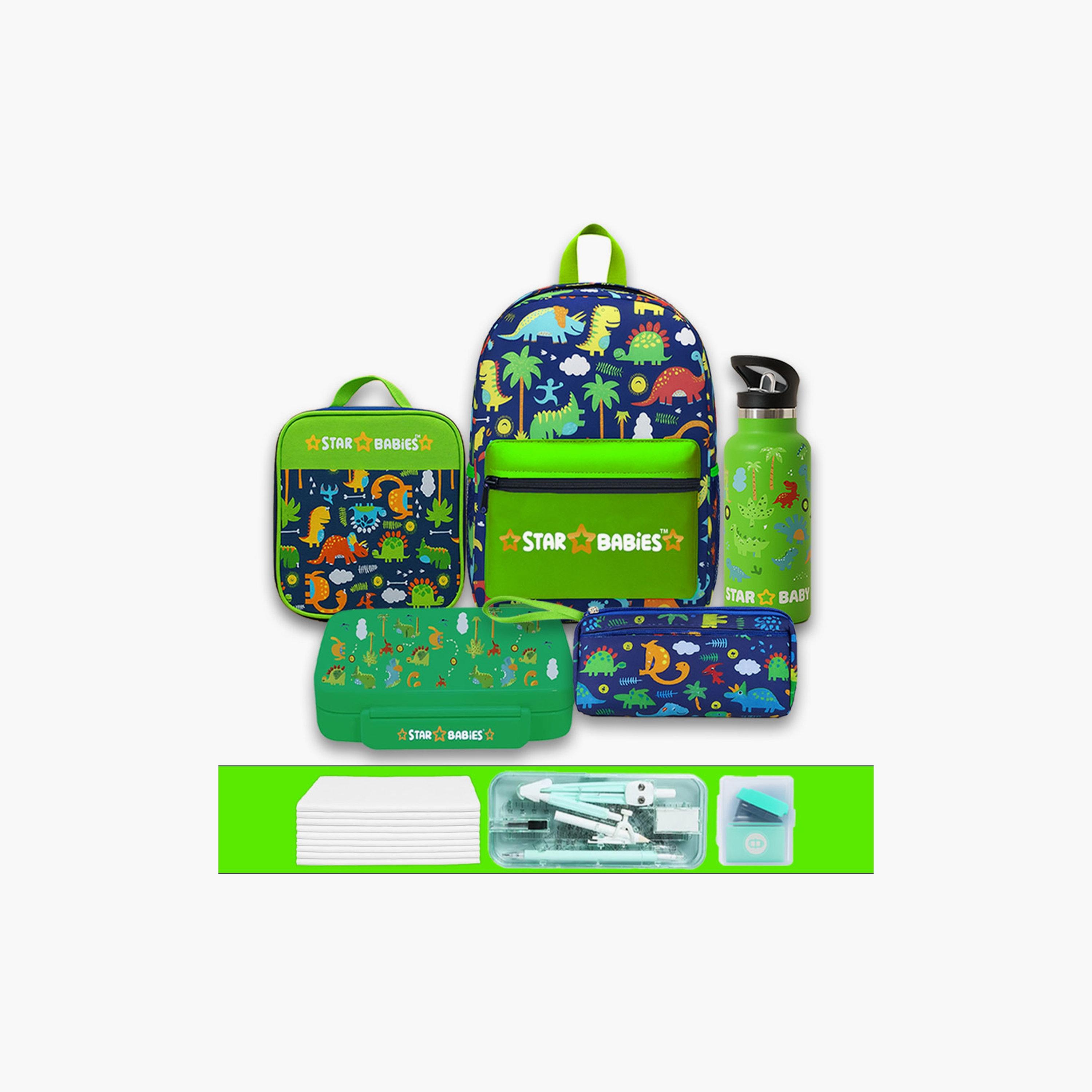 Star Babies 4-Piece 16" Backpack Set with Free Gifts - Dinosaurs-school-bagsandbackpacks-sets-image-1
