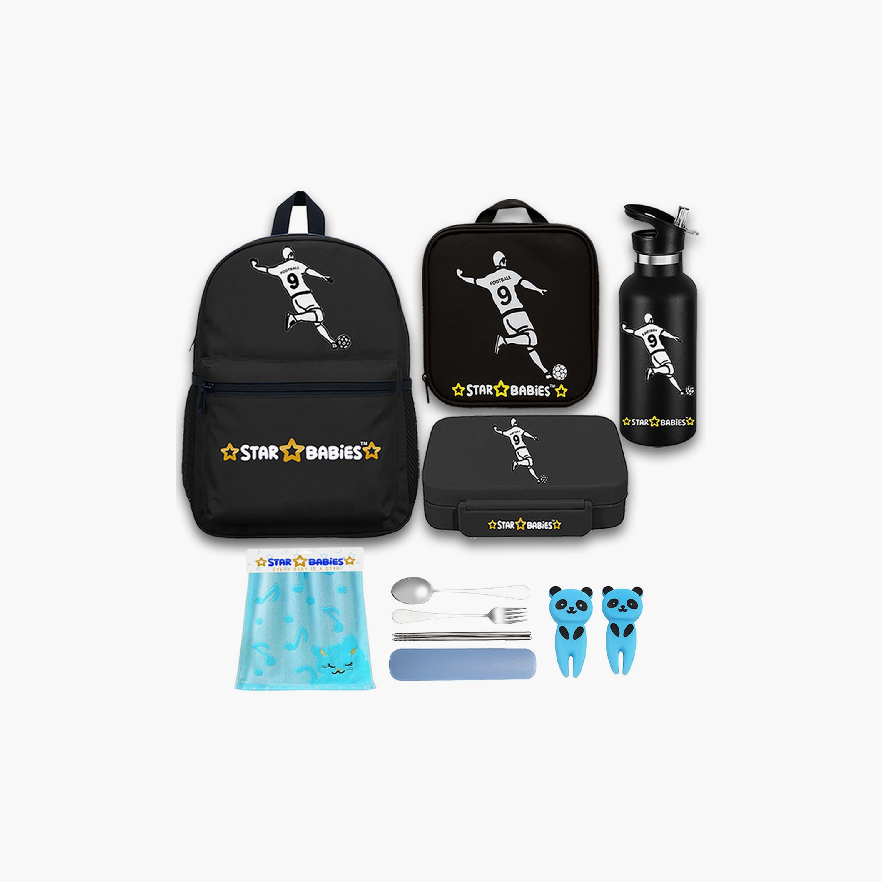 Star Babies 4-Piece 16" School Bag with Free Gifts - Football-school-bagsandbackpacks-sets-image-11