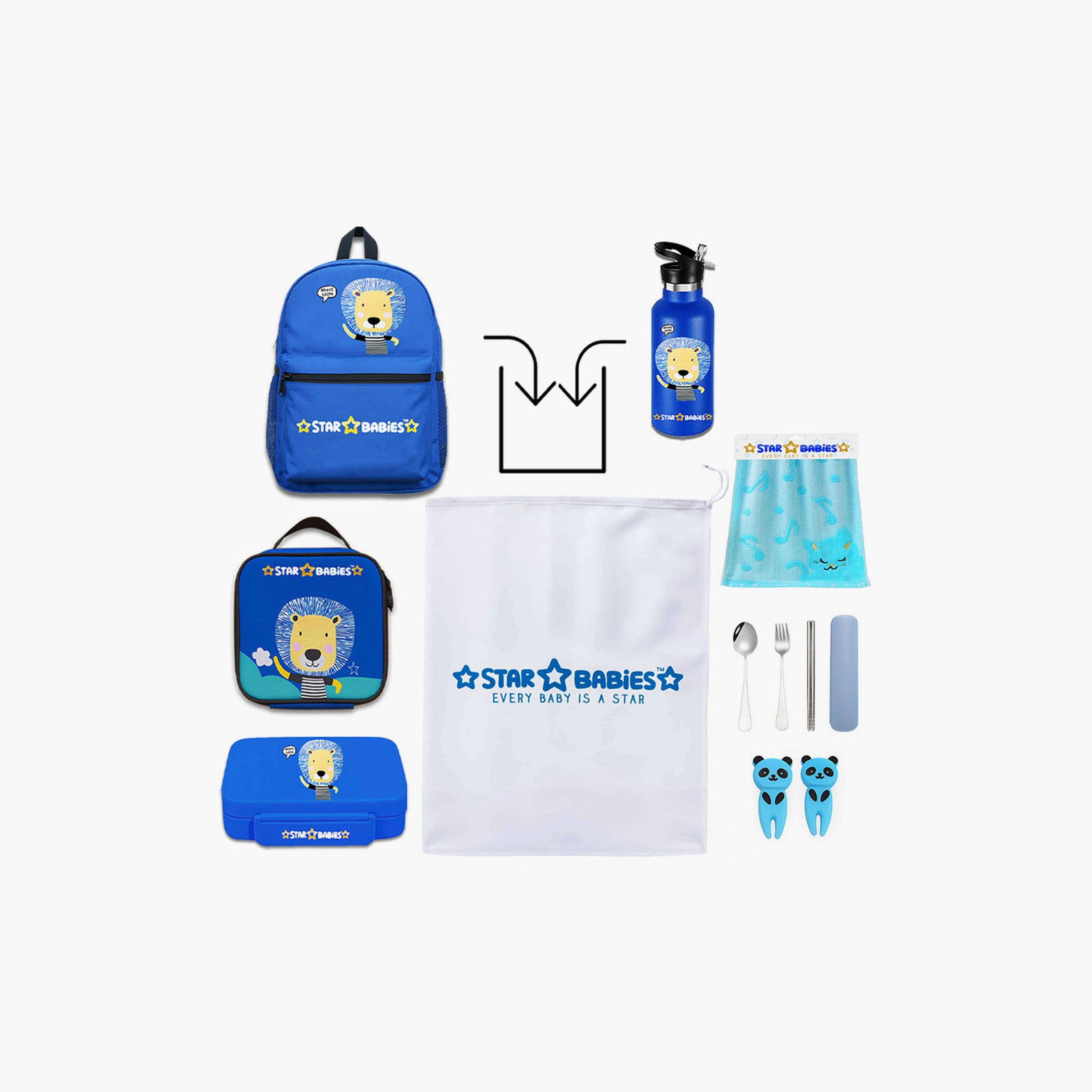 Star Babies 4-Piece 16" School Bag with Free Gifts - Brave Lion-school-bagsandbackpacks-sets-image-8