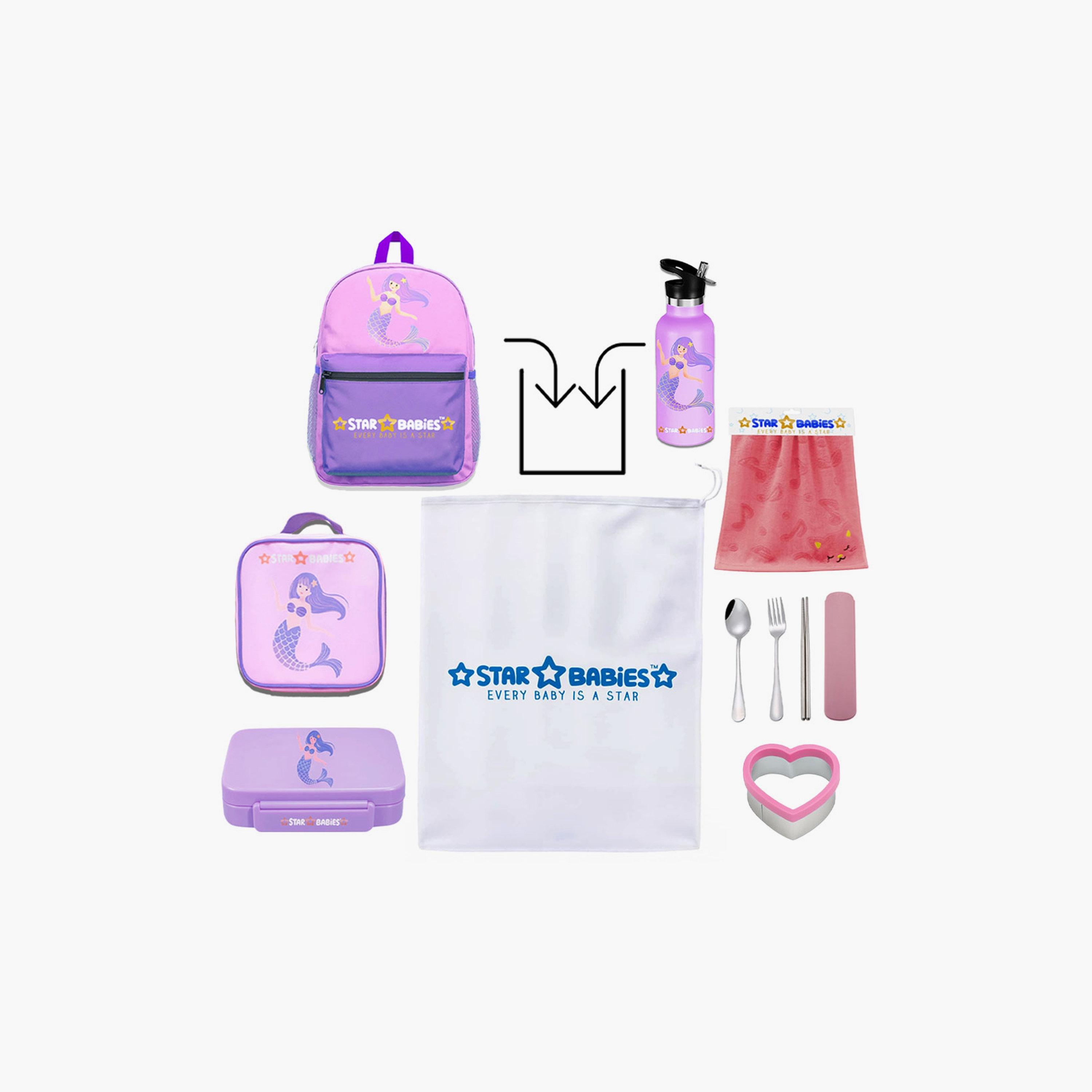 Star Babies 4-Piece 16" School Bag with Free Gifts - Mermaid-school-bagsandbackpacks-sets-image-8