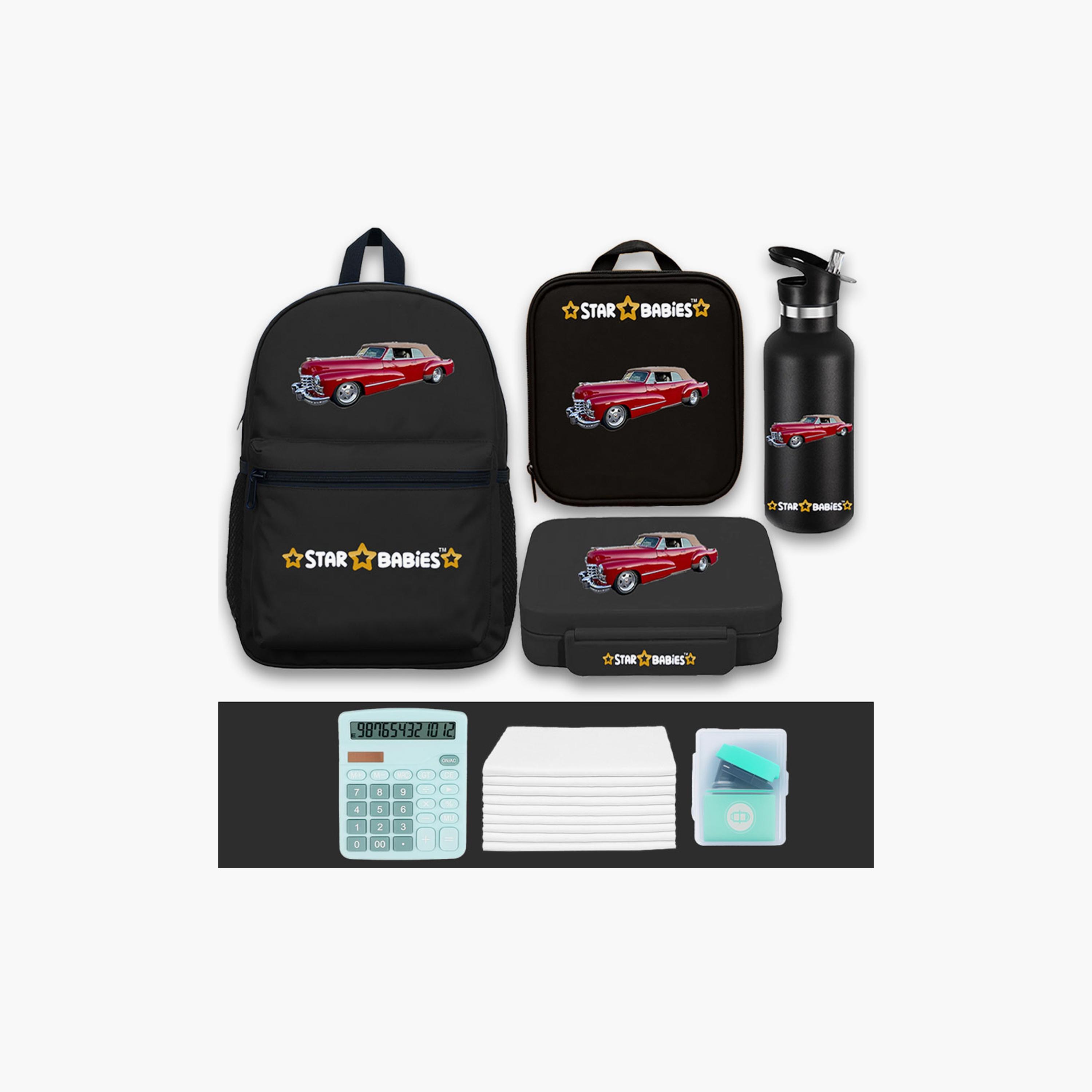 Star Babies 4-Piece 16" School Bag with Free Gifts - Car-school-bagsandbackpacks-sets-image-1