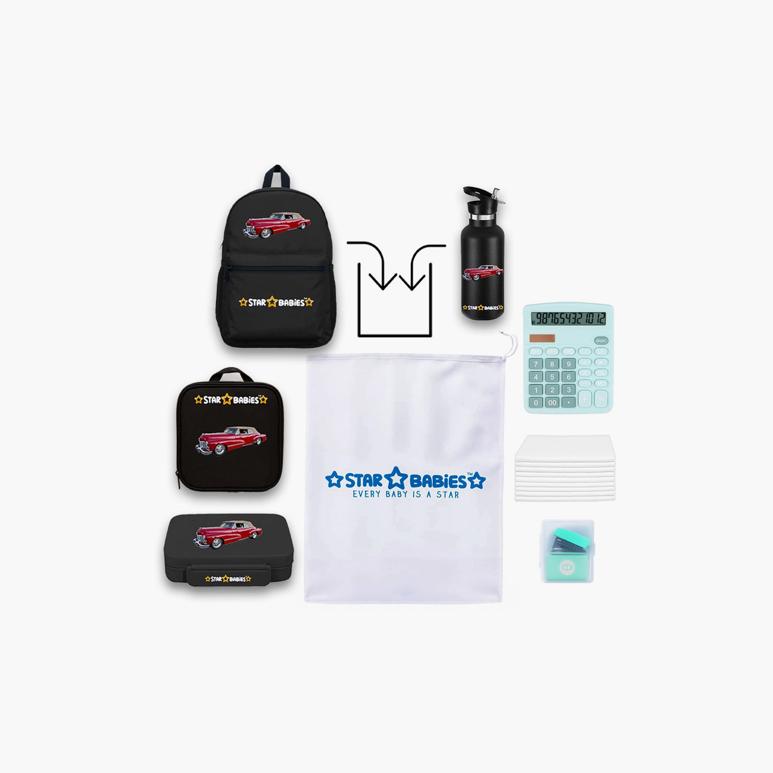 Star Babies 4-Piece 16" School Bag with Free Gifts - Car-school-bagsandbackpacks-sets-image-8