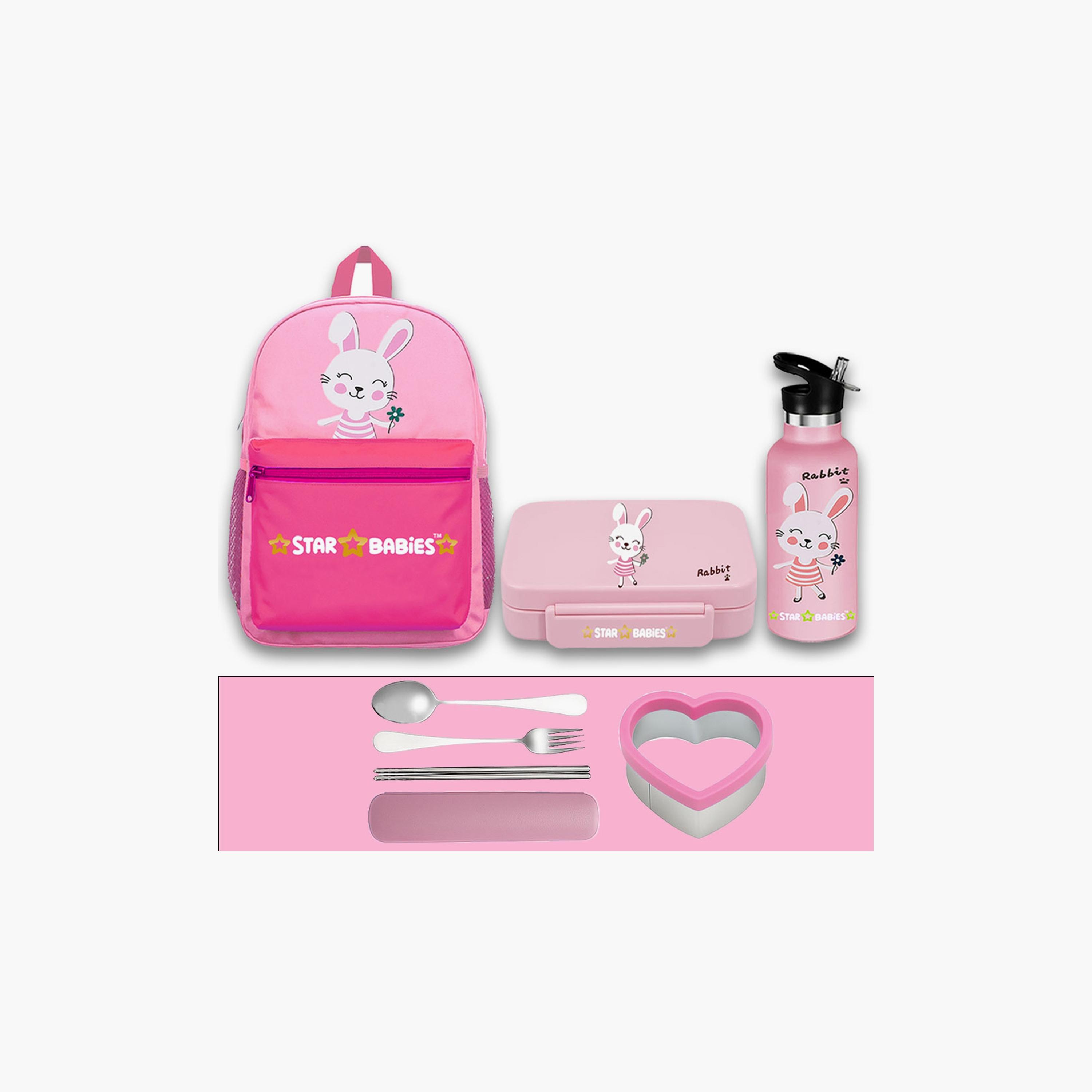 Star Babies 3-Piece 16" Backpack with Free Gifts - Bunny-school-bagsandbackpacks-sets-image-1