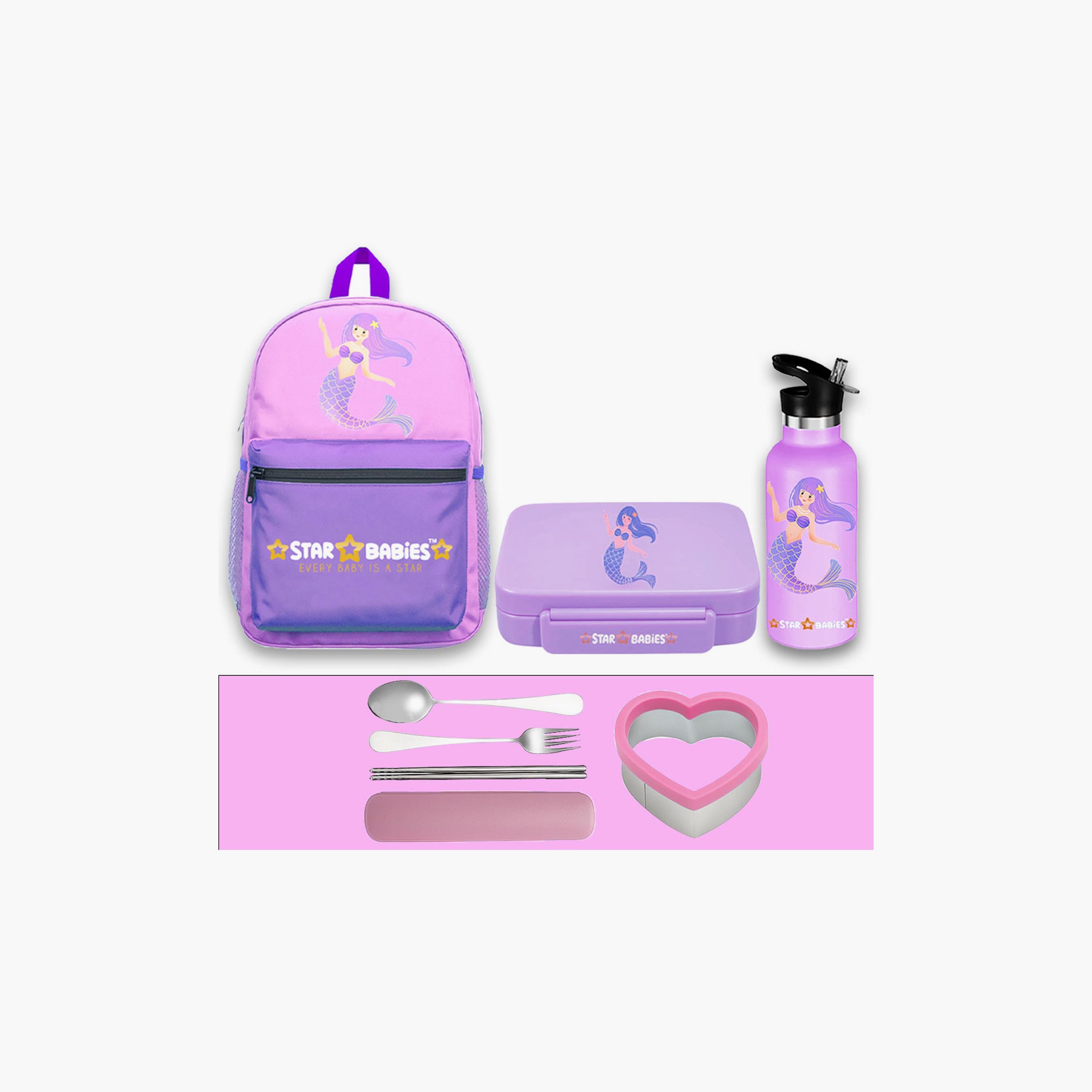 Star Babies 3-Piece 16" Backpack with Free Gifts - Mermaid-school-bagsandbackpacks-sets-image-1