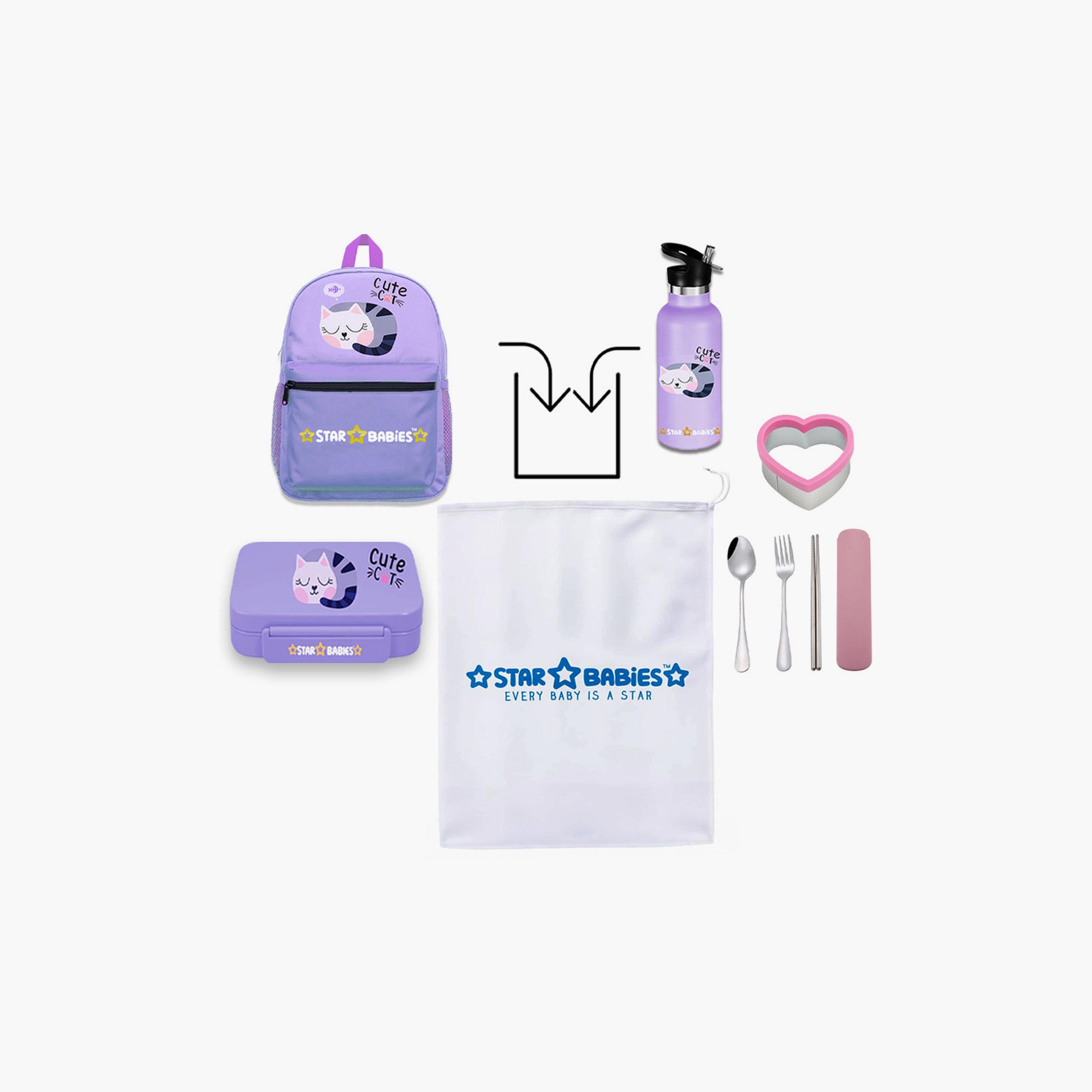 Star Babies 3-Piece 16" Backpack with Free Gifts - Cute Cat-school-bagsandbackpacks-sets-image-6