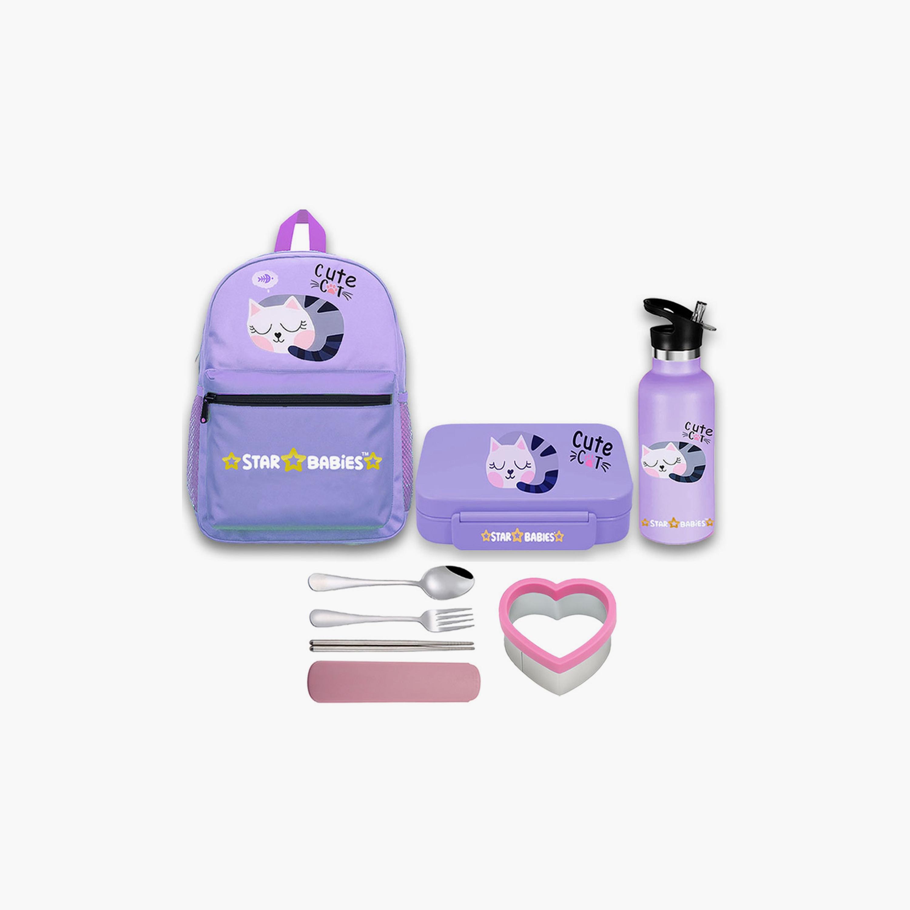 Star Babies 3-Piece 16" Backpack with Free Gifts - Cute Cat-school-bagsandbackpacks-sets-image-9