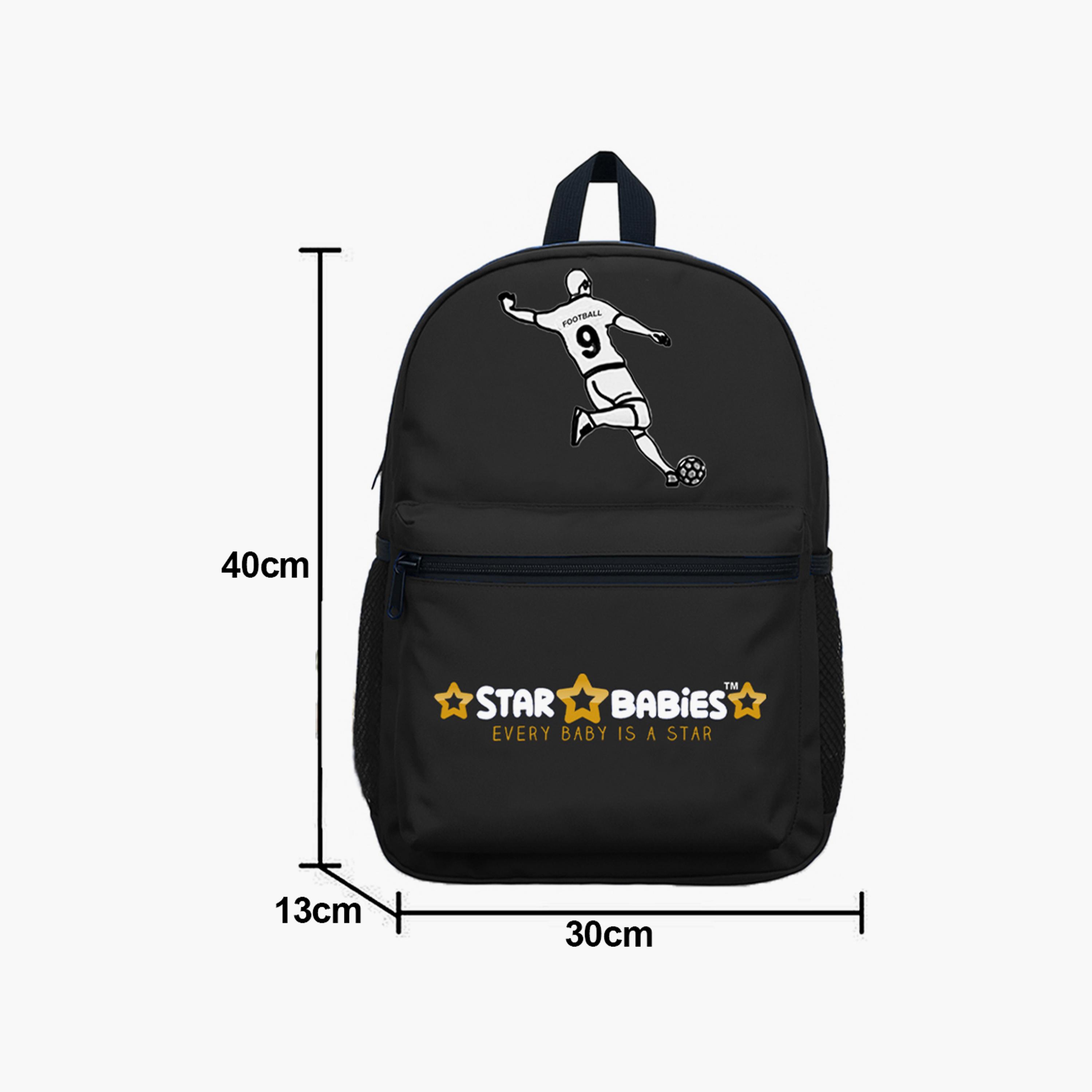 Star Babies 16" Backpack and 500 ml Food Jar with Free Gifts - Football-school-bagsandbackpacks-sets-image-4