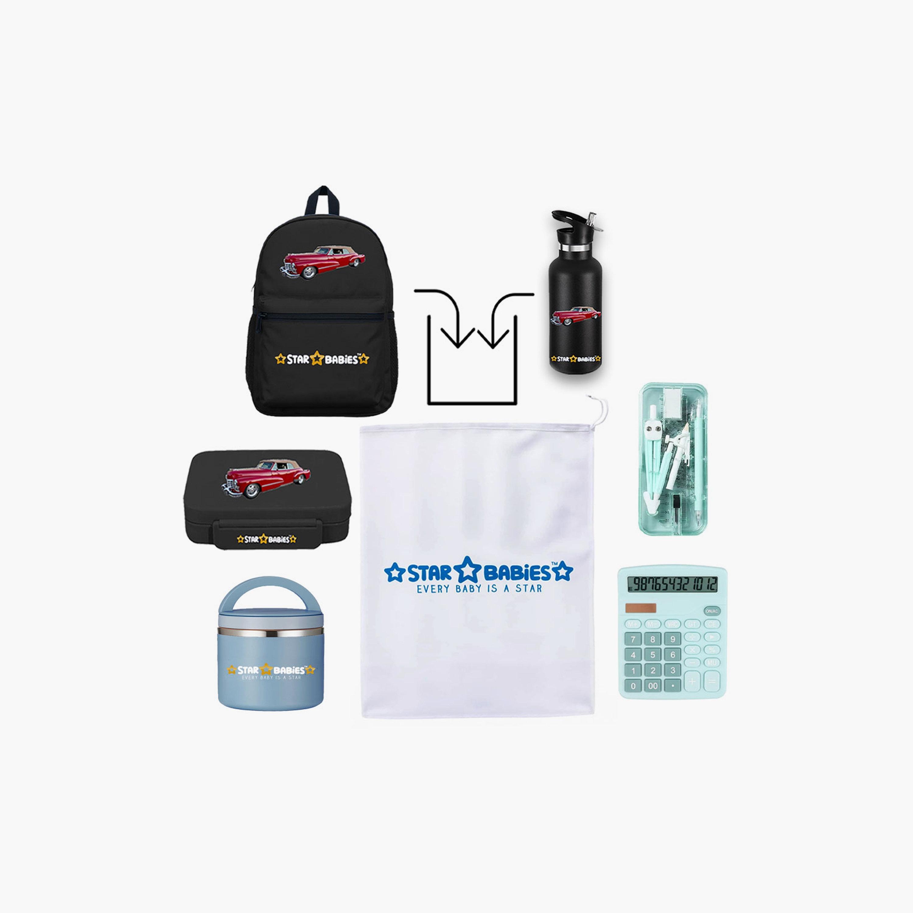 Star Babies 4-Piece 16" School Bag Set with Free Gifts - Car-school-bagsandbackpacks-sets-image-10