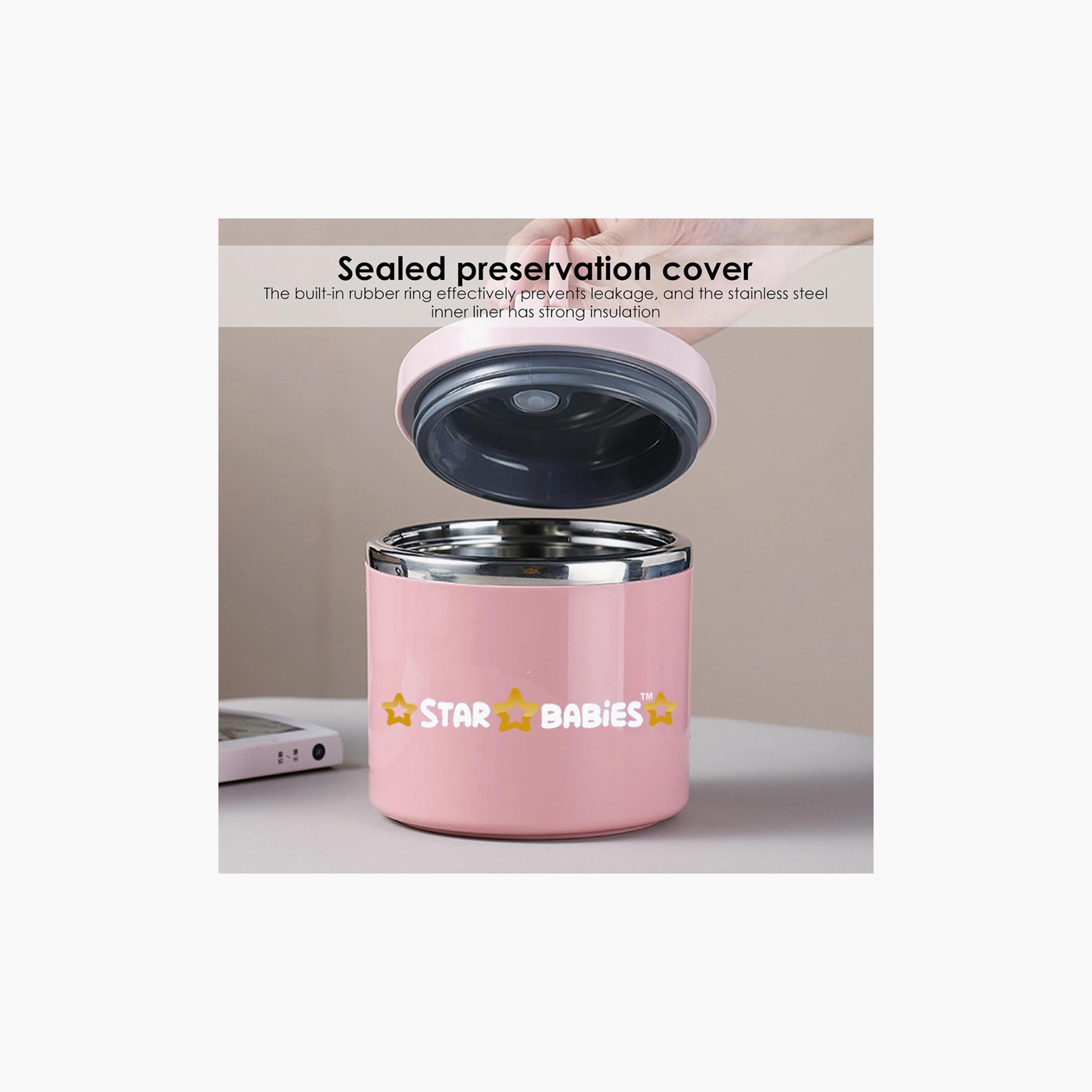 زجاجة مياه وبرطمان طعام من الستانلس ستيل من ستار بيبيز مع هدايا مجانية - الأرنب-school-waterbottles-image-6