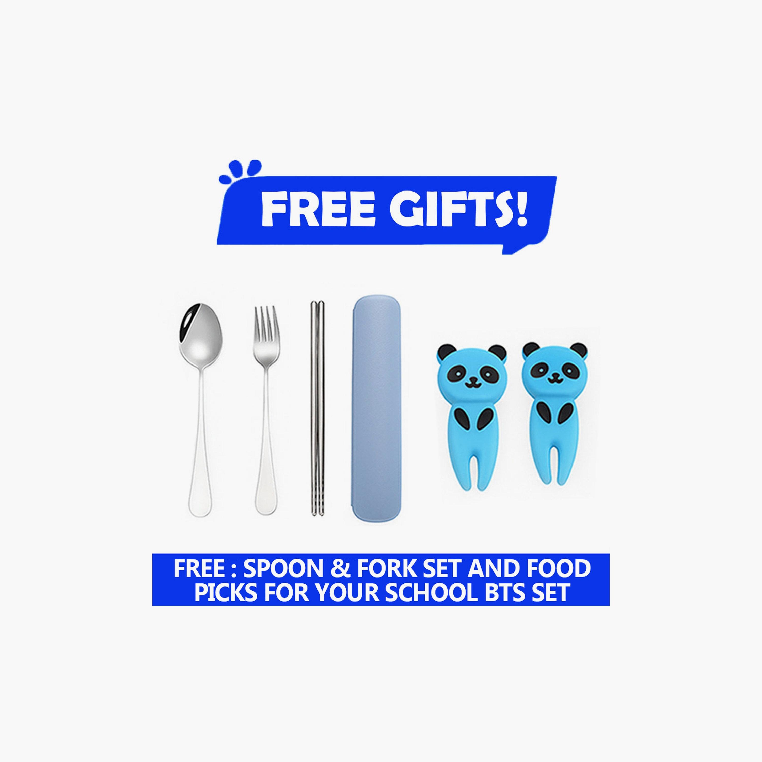 Star Babies Stainless Steel Water Bottle and Food Jar with Free Gifts - Car-school-waterbottles-image-8