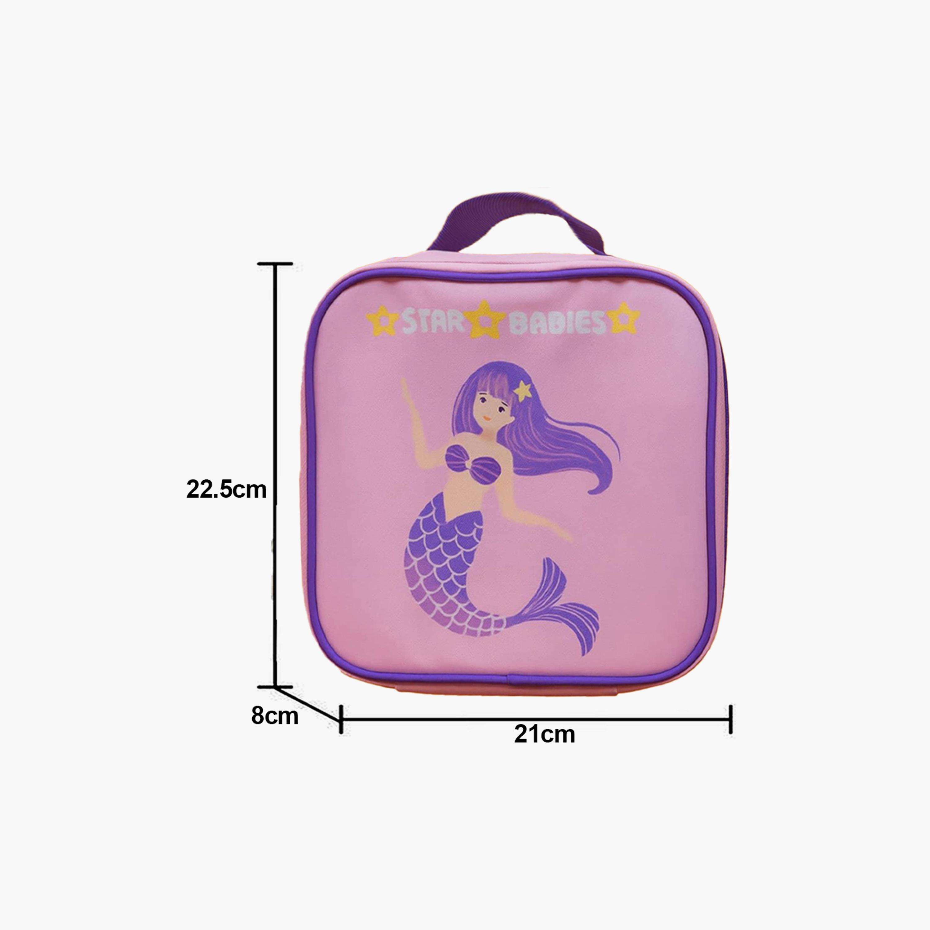 Star Babies Lunch Bag with Food Jar with Free Gifts - Mermaid-school-lunchessentials-lunchbags-image-2