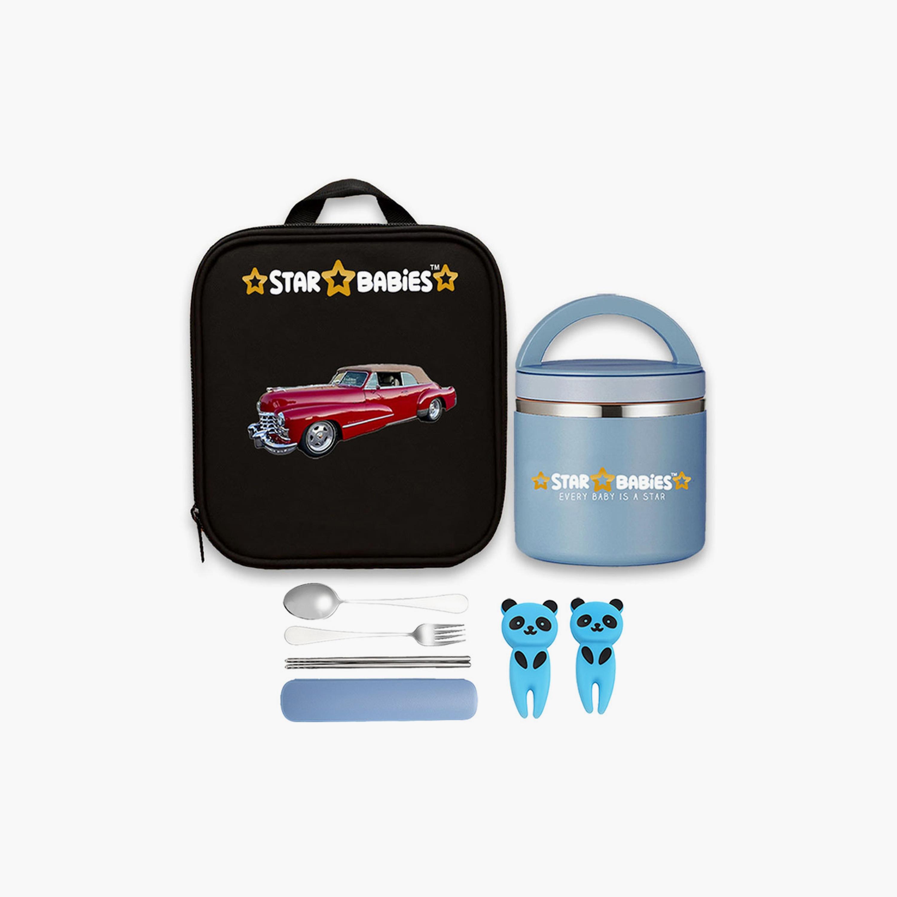 Star Babies Lunch Bag with Food Jar with Free Gifts - Car-school-lunchessentials-lunchbags-image-1