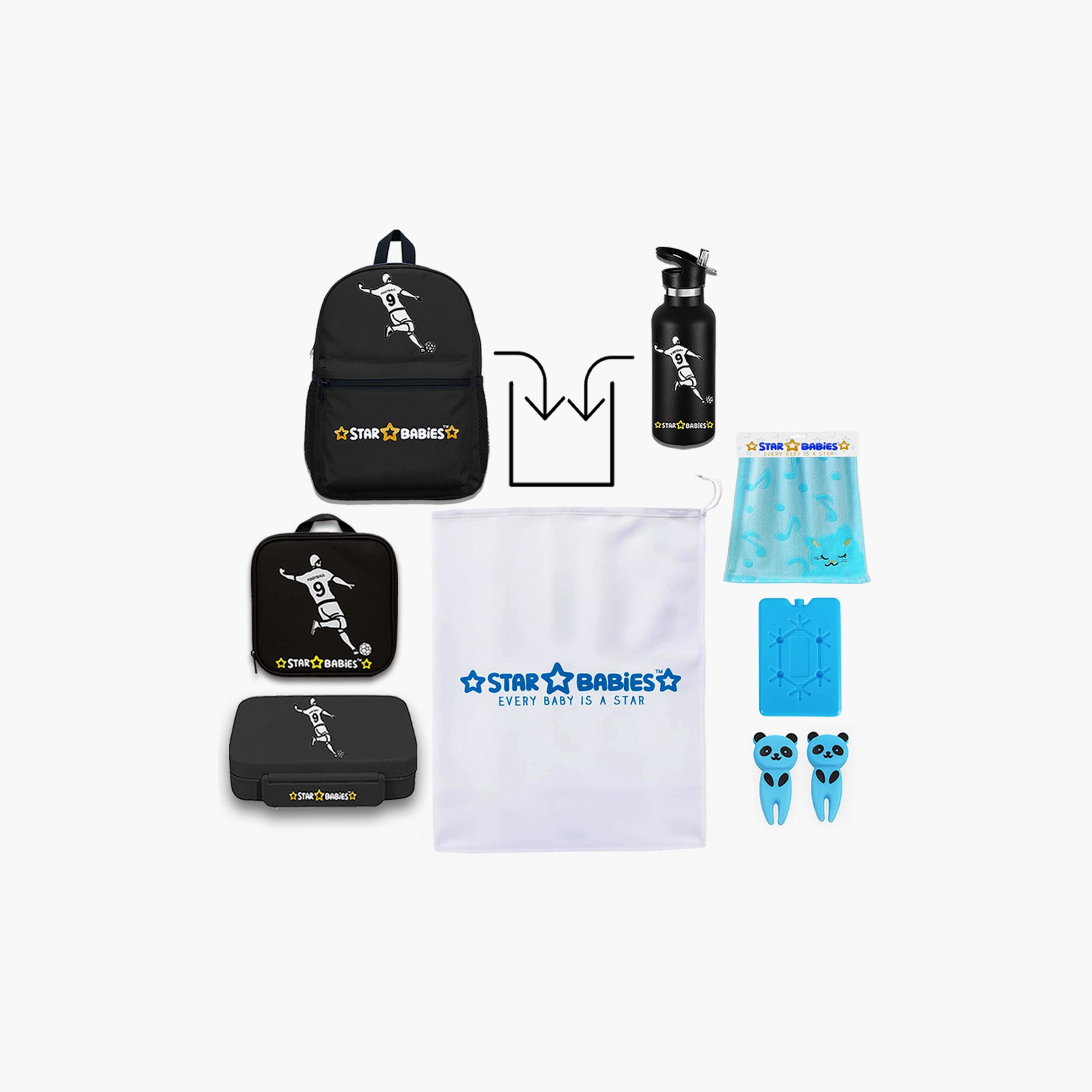 مجموعة حقيبة مدرسية 4 قطع مقاس 16 بوصة من ستار بيبيز مع هدايا مجانية - كرة القدم-school-bagsandbackpacks-sets-image-7