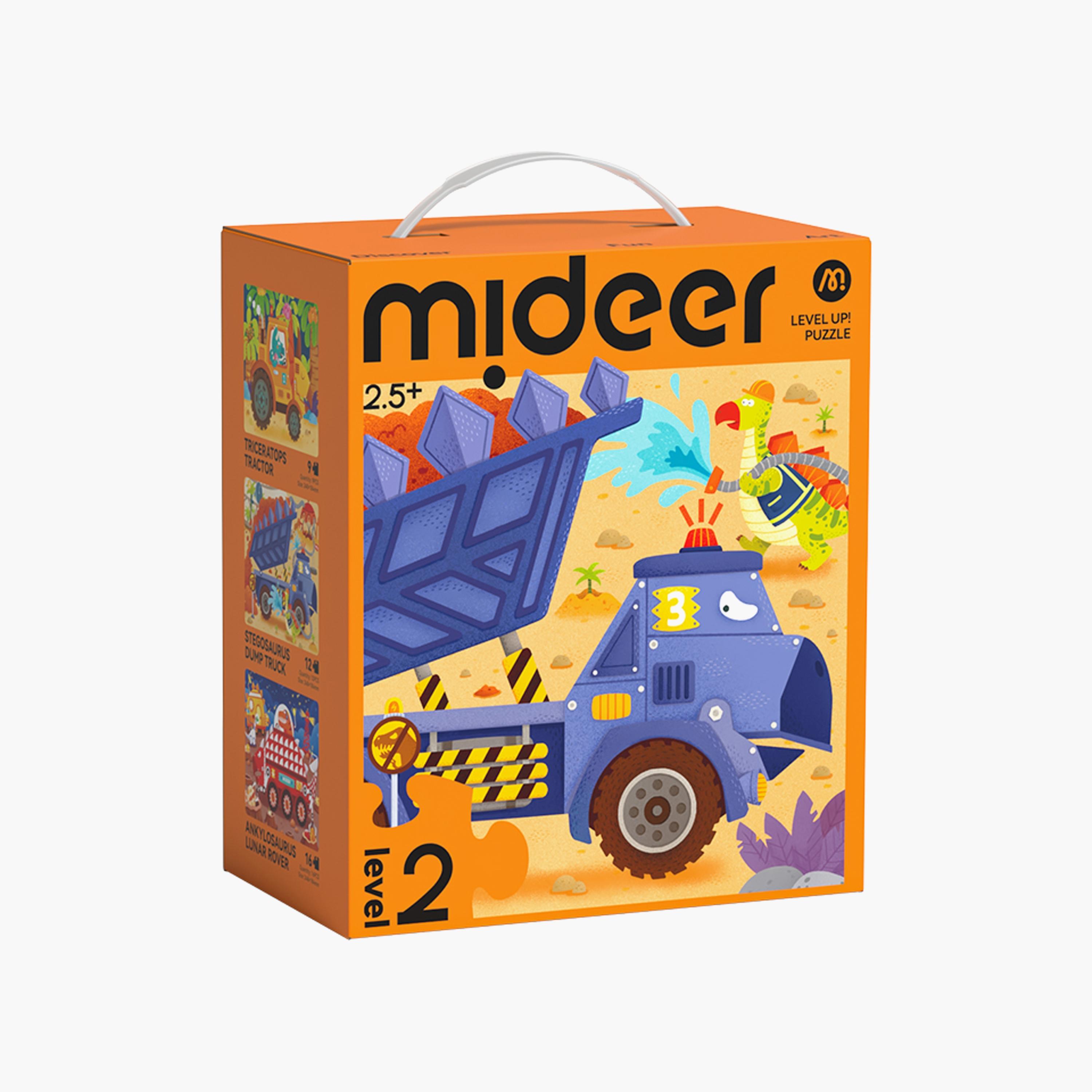 Mideer 3-in-1 Level Up Dinosaur Engineering Puzzles - Level 2-toys-buildingblocks-blocks-image-1