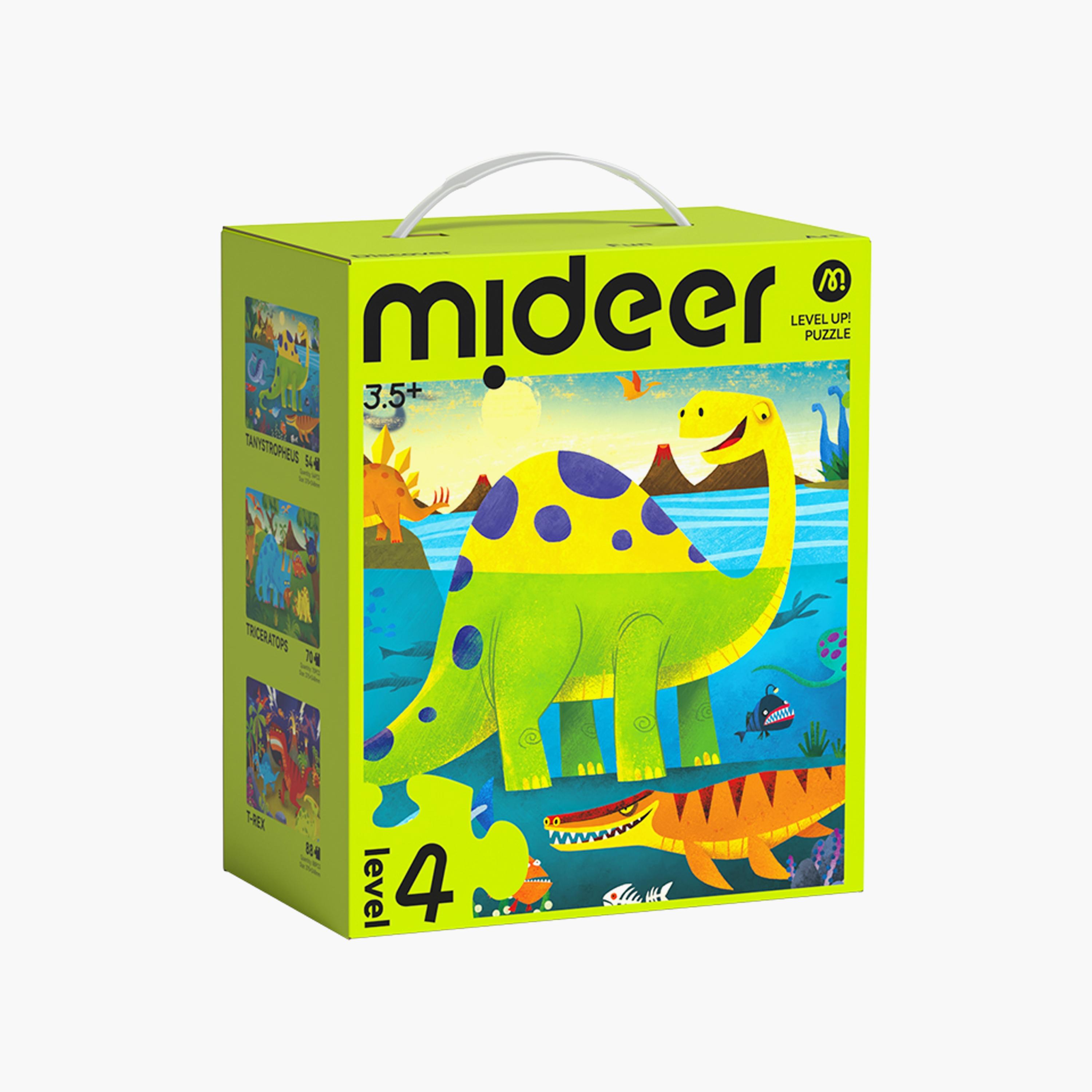 Mideer 3-in-1 Level Up Dino World Puzzles - Level 4-toys-buildingblocks-blocks-image-1
