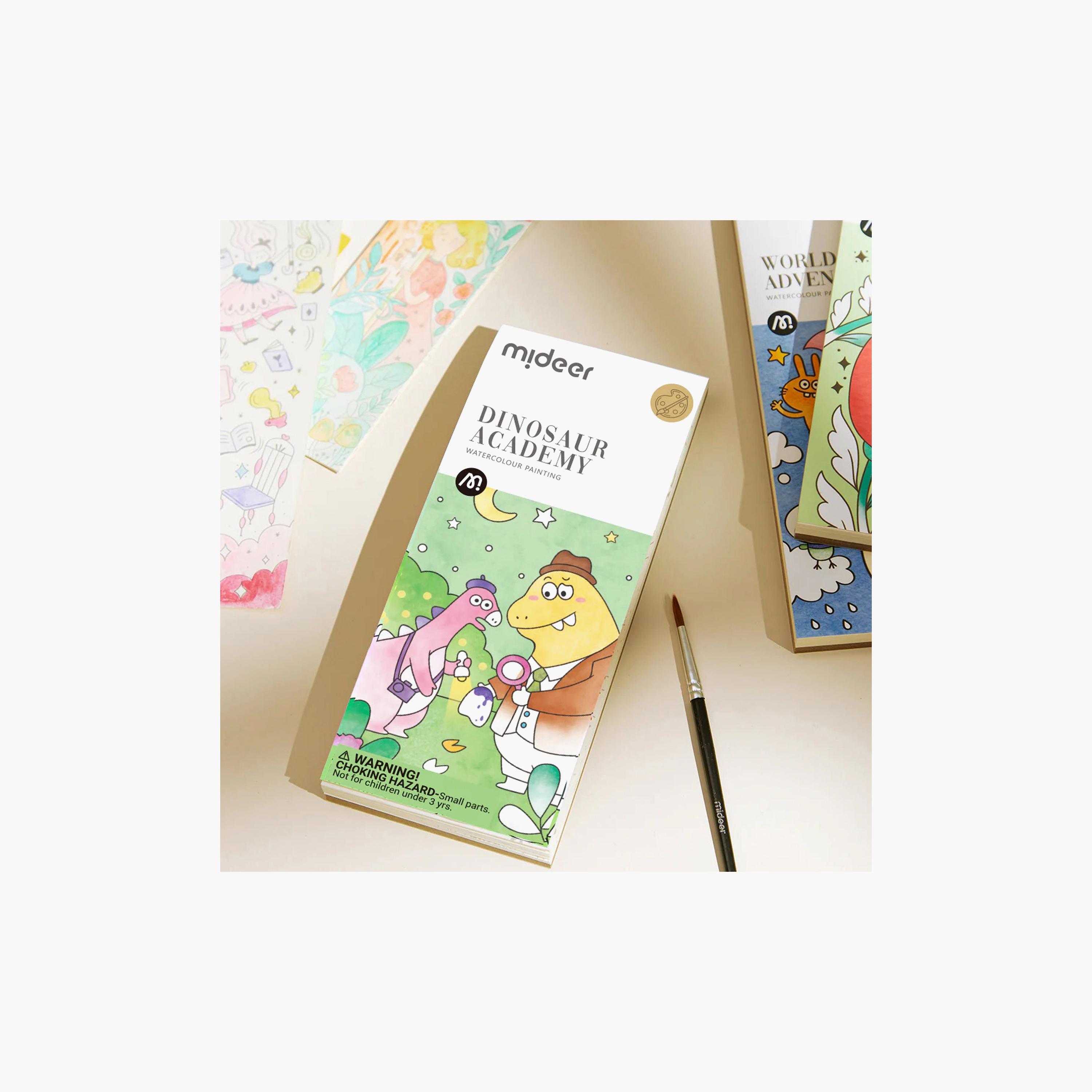 Mideer Paint with 22-Sheet Water Booklet - Dinosaur Academy-school-artsandcrafts-image-2
