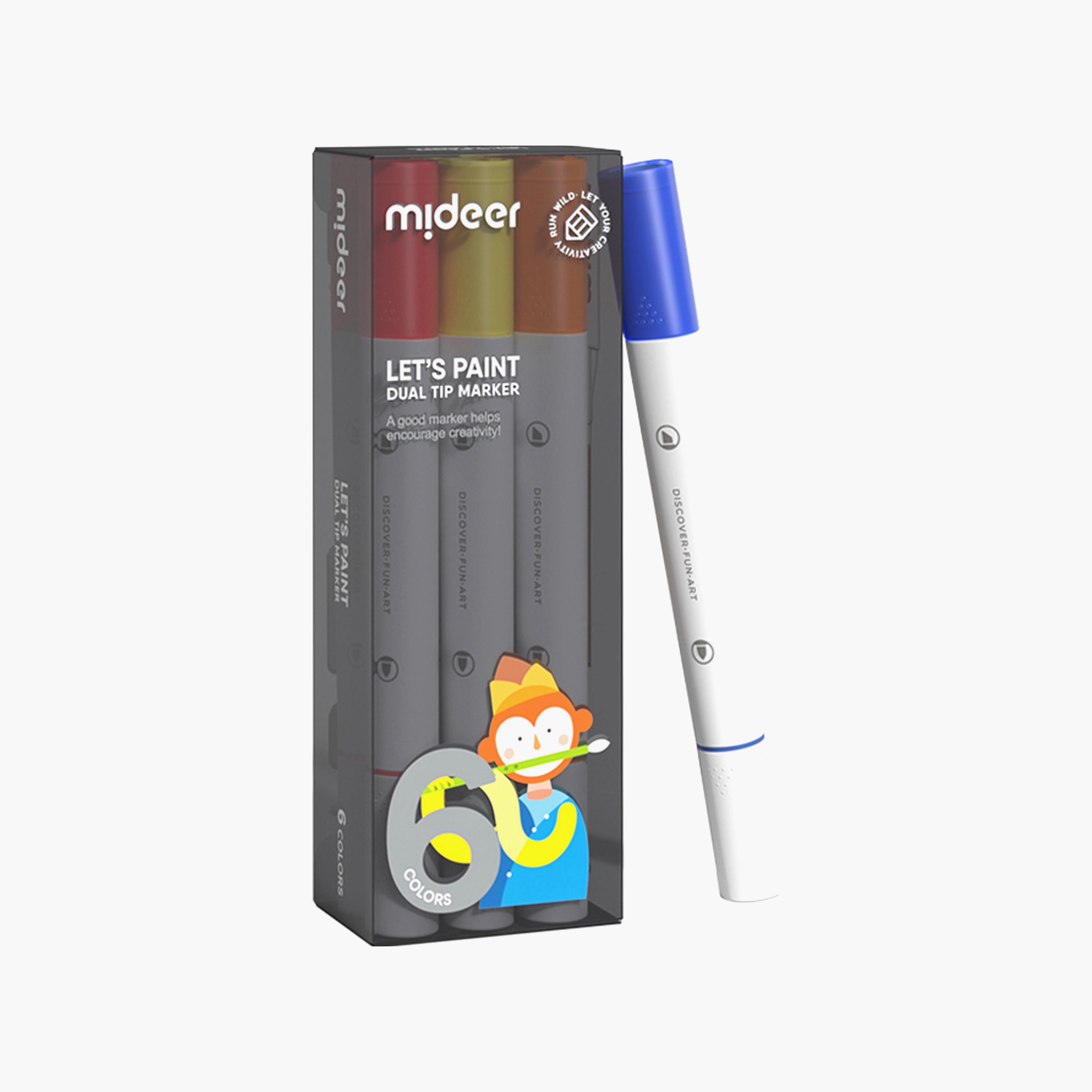 Mideer 6-Piece Dual Tip Markers-school-artsandcrafts-image-2