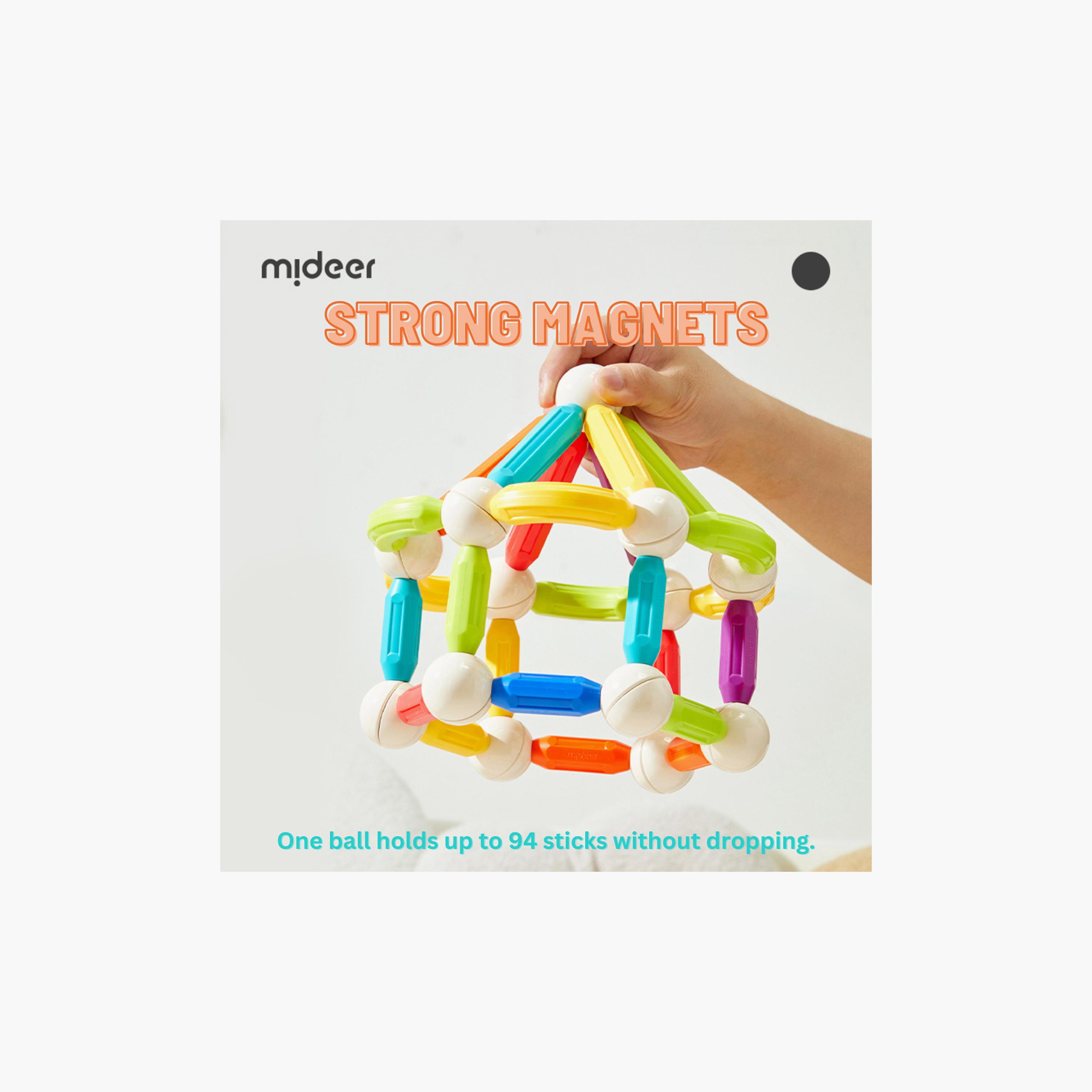 مجموعة أعواد مغناطيسية من ميدير، 100 قطعة-toys-buildingblocks-magnetictoys-image-7