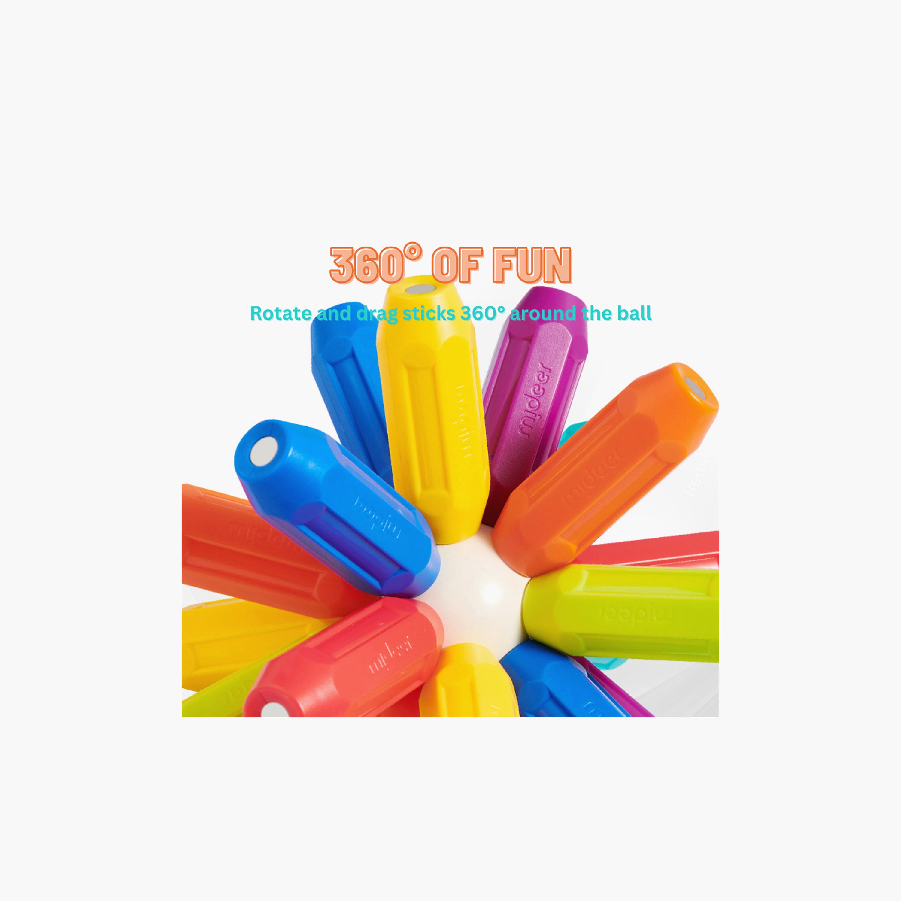 مجموعة أعواد مغناطيسية من ميدير، 100 قطعة-toys-buildingblocks-magnetictoys-image-6