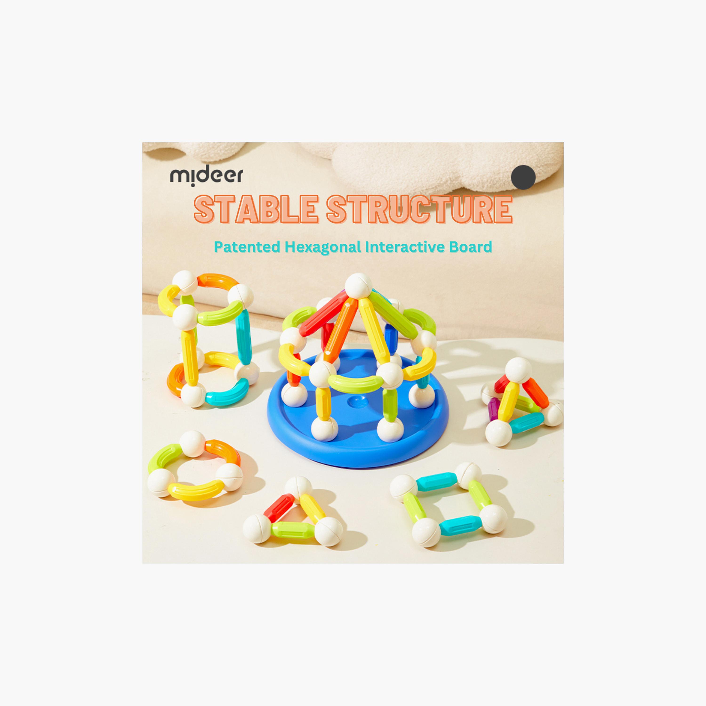 مجموعة أعواد مغناطيسية من ميدير، 100 قطعة-toys-buildingblocks-magnetictoys-image-5