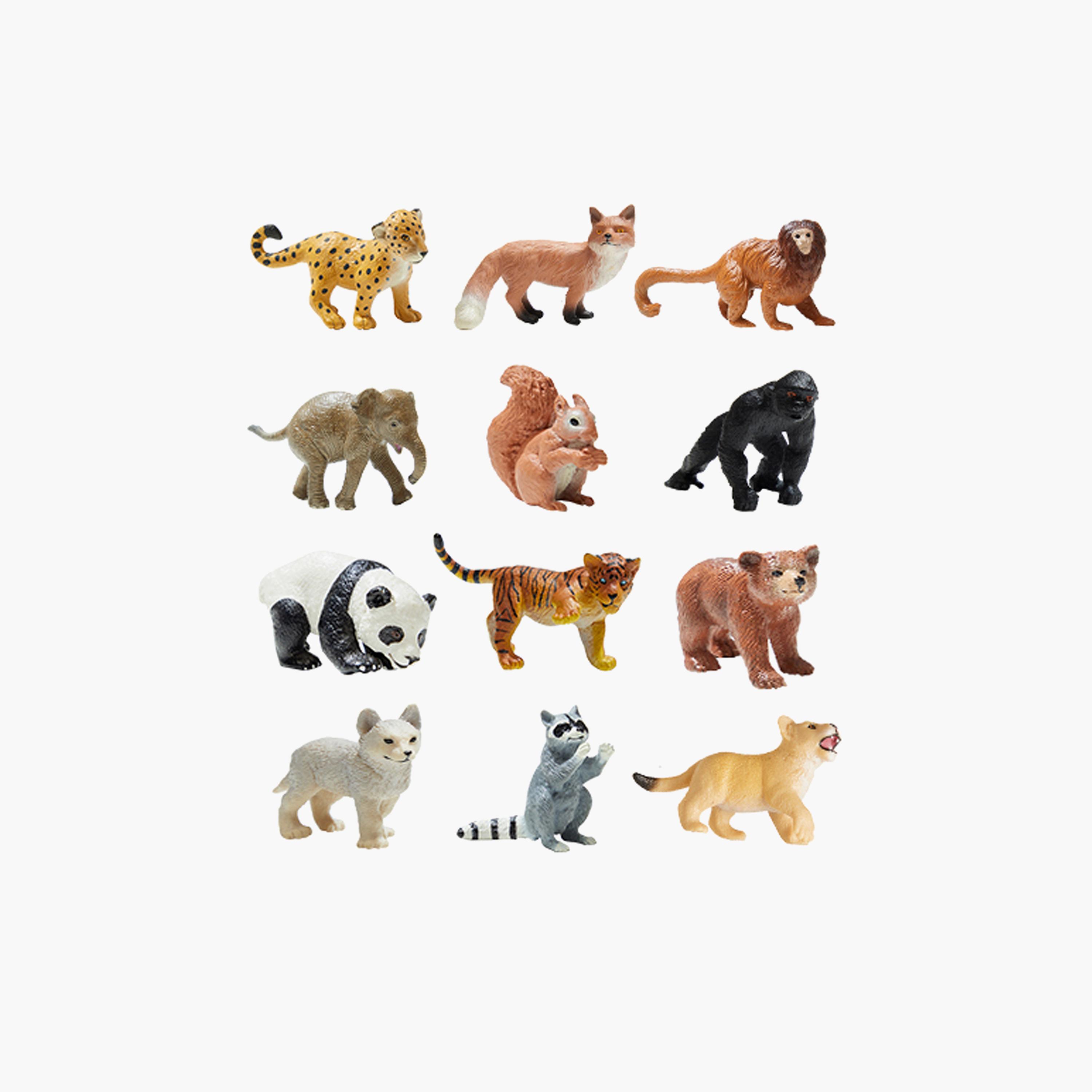مجموعة سفاري للحيوانات من ميدير، 12 قطعة-toys-playfigures-actionfigures-image-1