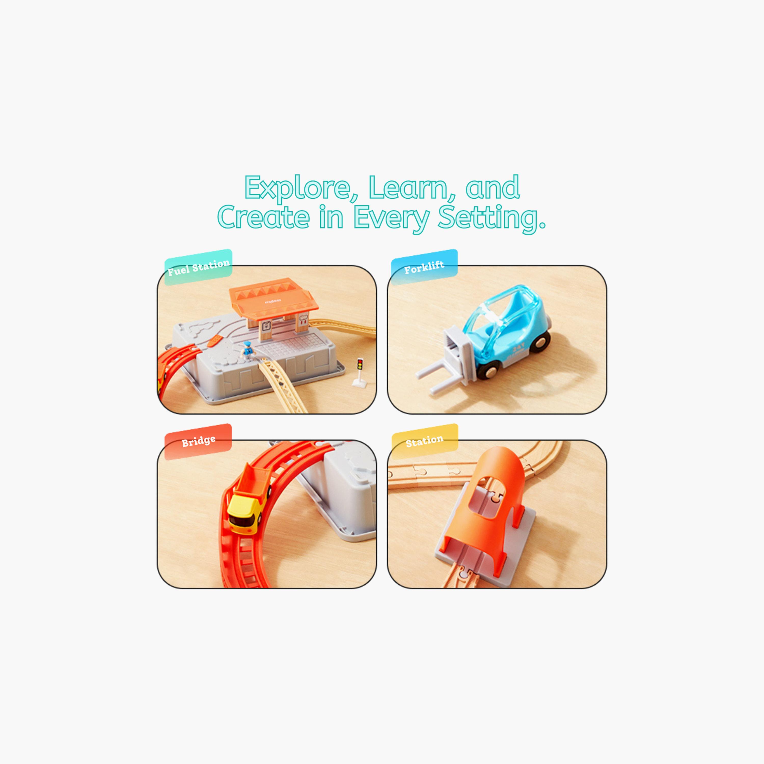 Mideer 41-Piece Train Track Building Blocks-toys-buildingblocks-blocks-image-4