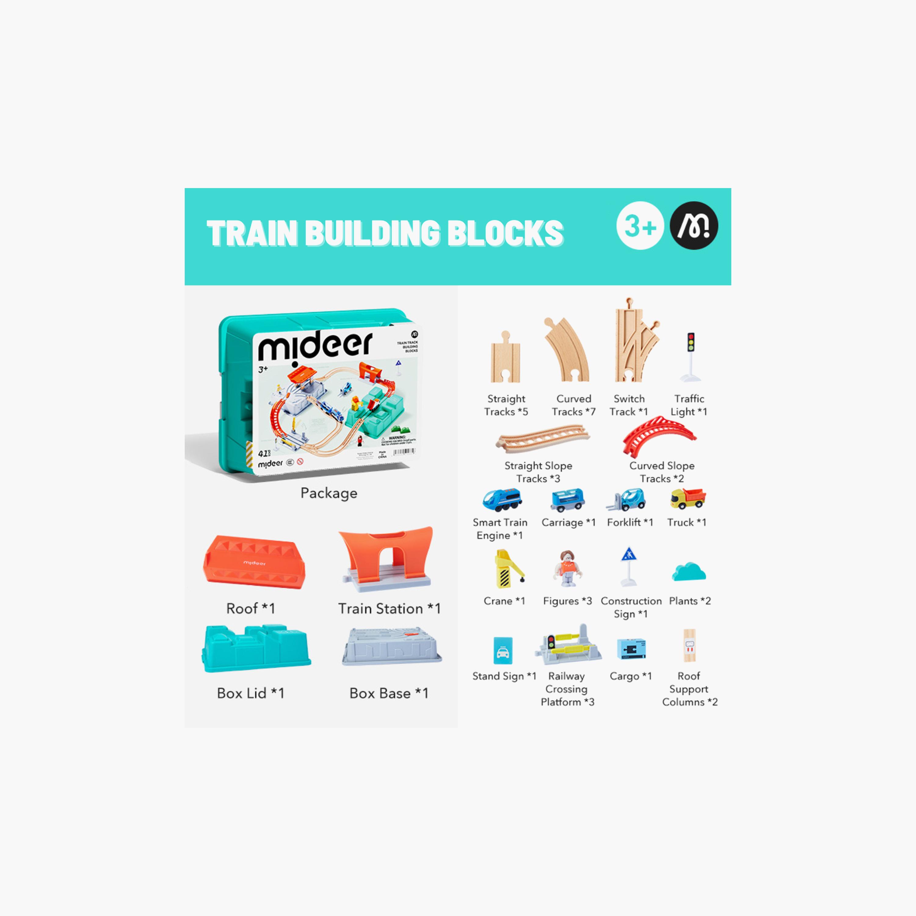 Mideer 41-Piece Train Track Building Blocks-toys-buildingblocks-blocks-image-5