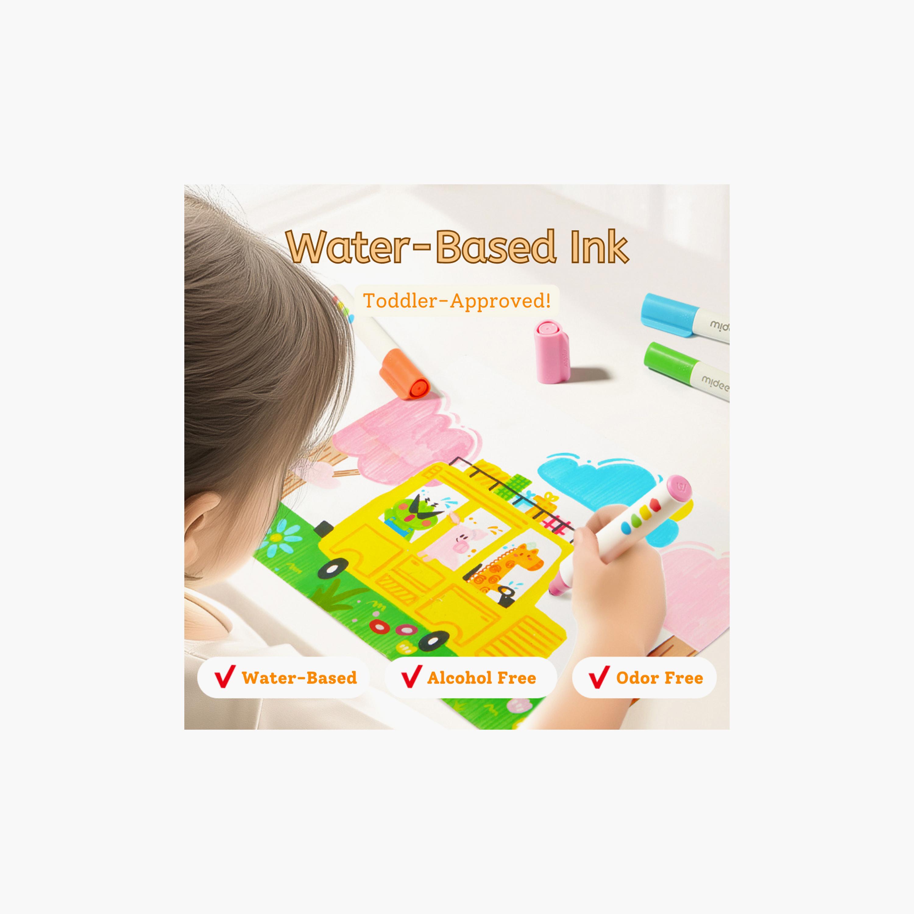Mideer 24-Piece Large Fine Tip Washable Markers-school-artsandcrafts-image-2