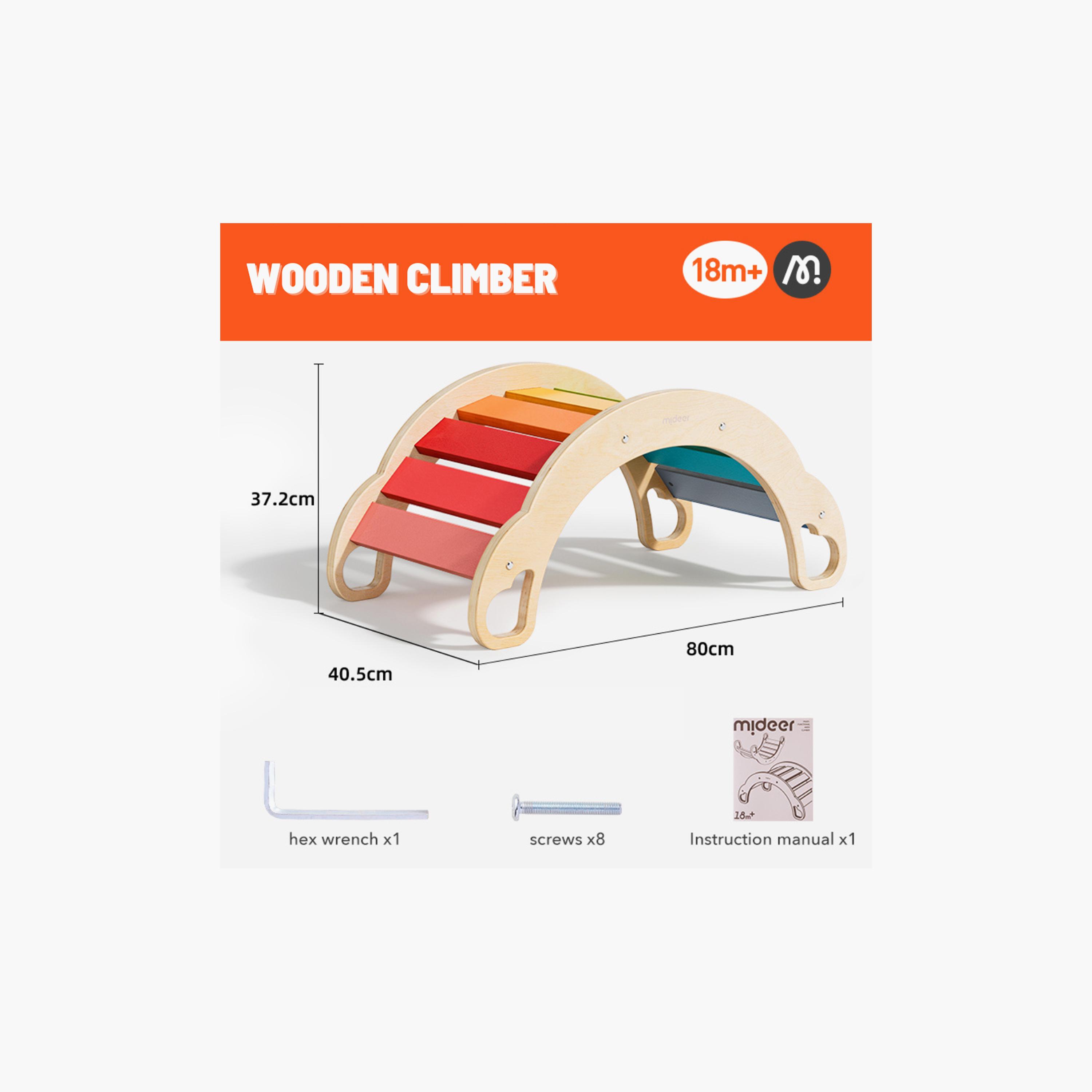 Mideer Rainbow Wooden Climber-toys-outdoor-activity-image-7