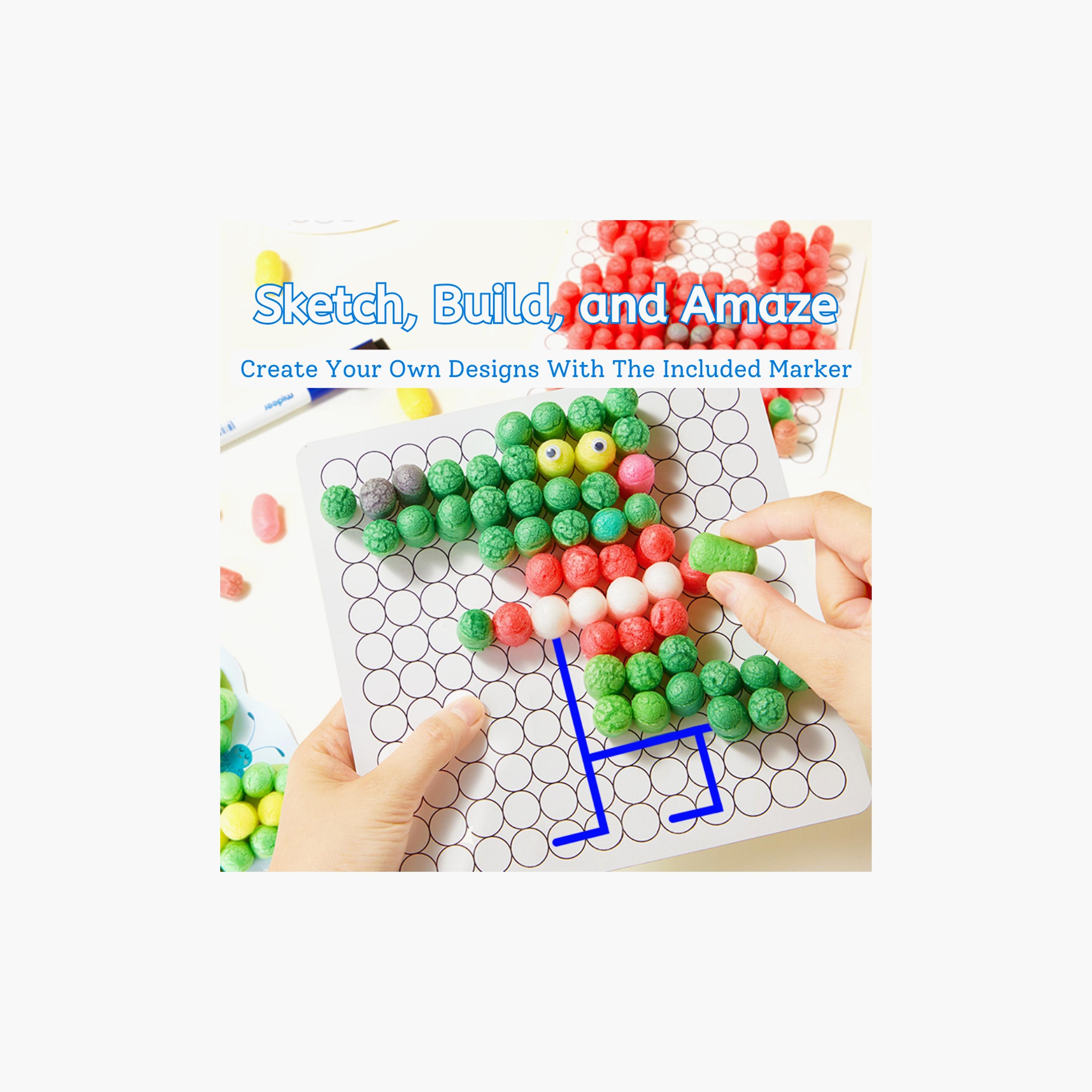 مكعبات فسيفساء الذرة من ميدير، 300 قطعة-toys-buildingblocks-blocks-image-3