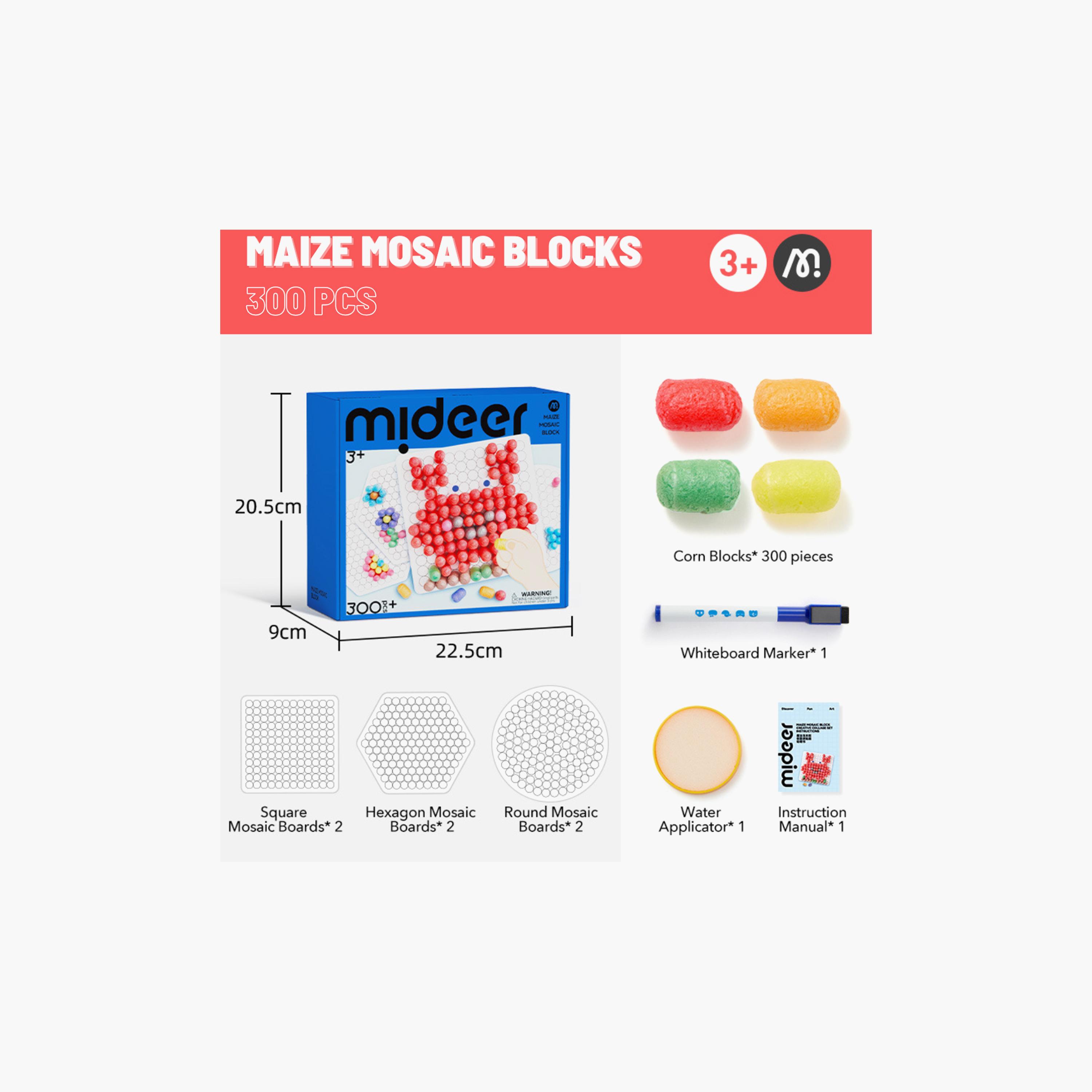 مكعبات فسيفساء الذرة من ميدير، 300 قطعة-toys-buildingblocks-blocks-image-9