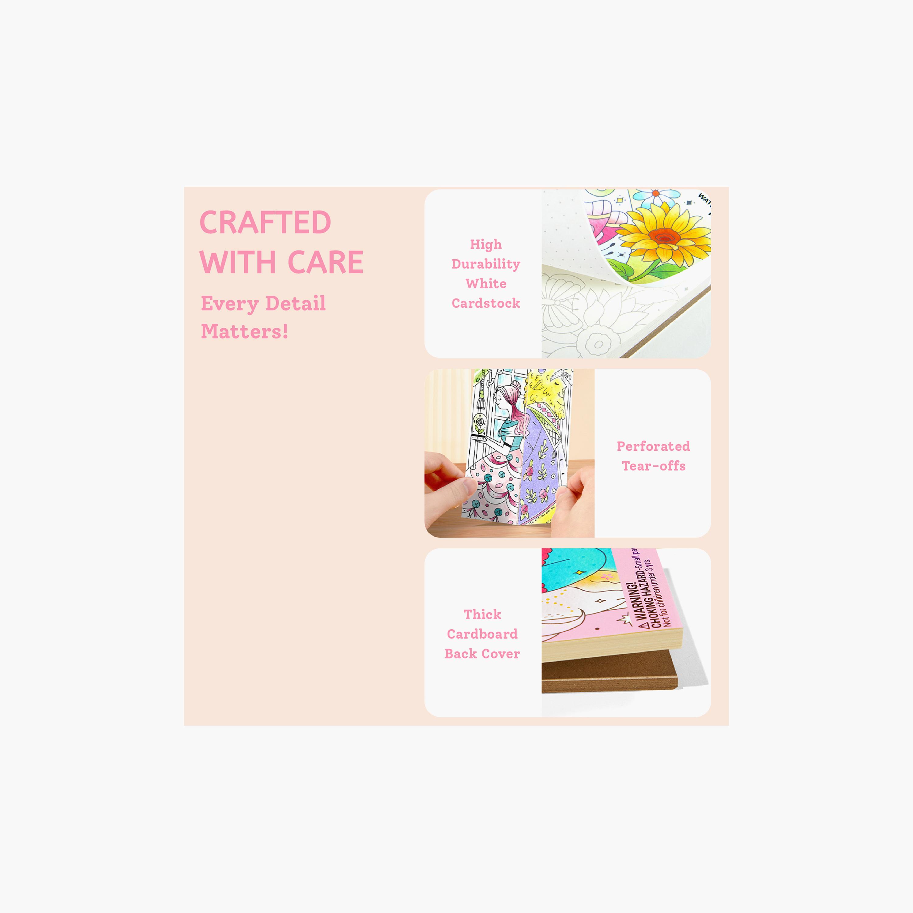 كتيب ألوان مع 20 ورقة مائية من ميدير - حديقة رائعة-school-artsandcrafts-image-10