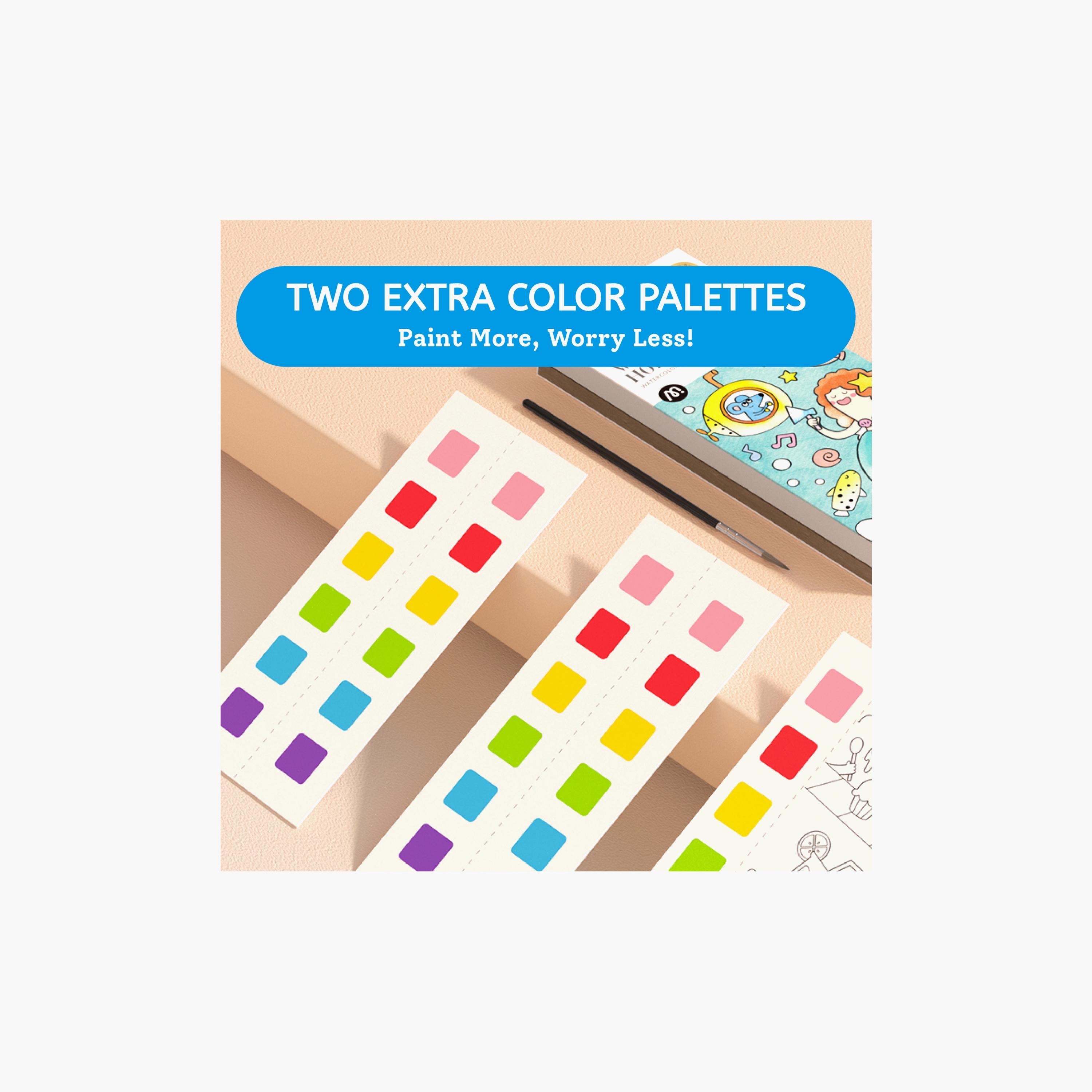 كتيب ألوان مع 20 ورقة مائية من ميدير - حديقة رائعة-school-artsandcrafts-image-9
