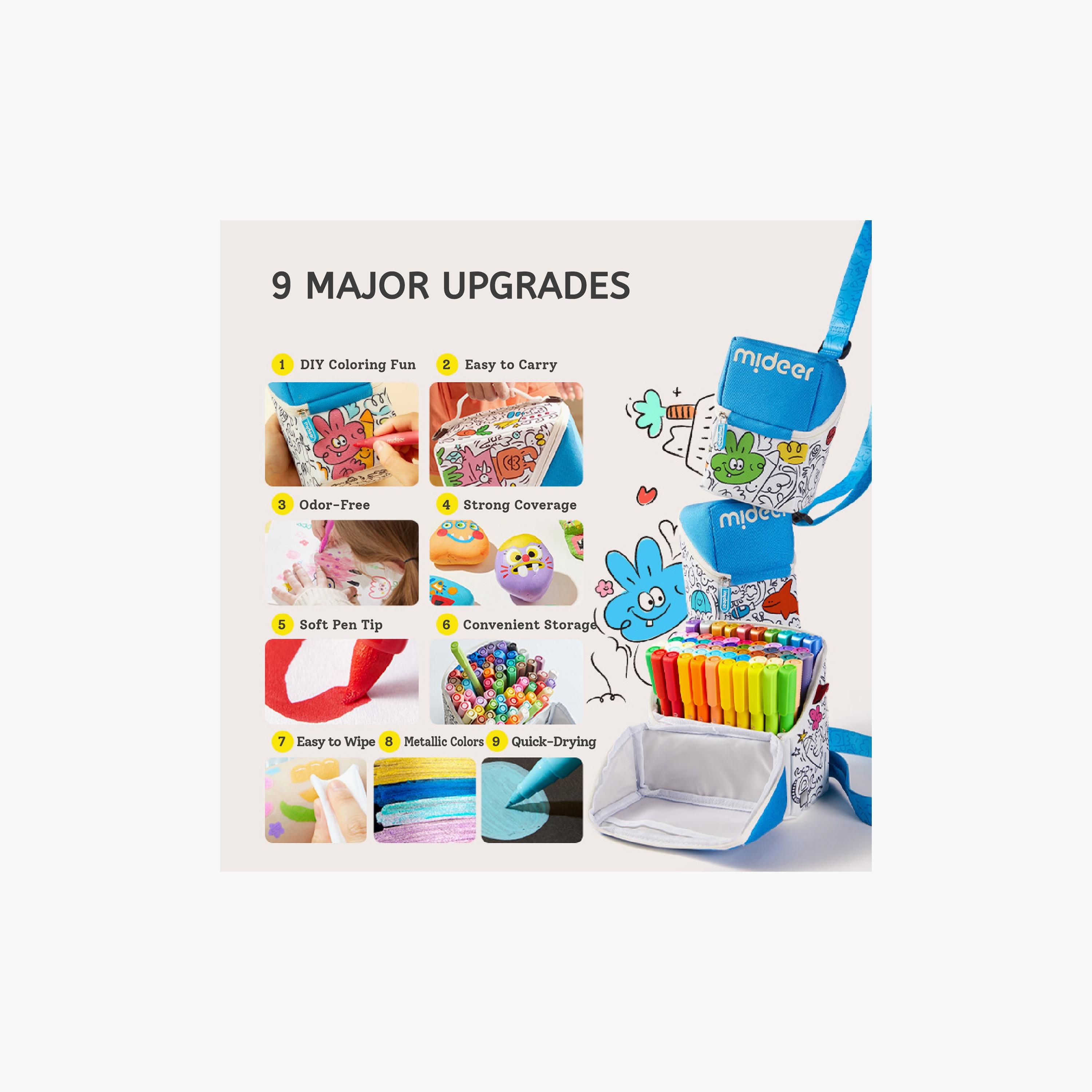 Mideer 36-Piece Acrylic Markers-school-artsandcrafts-image-8