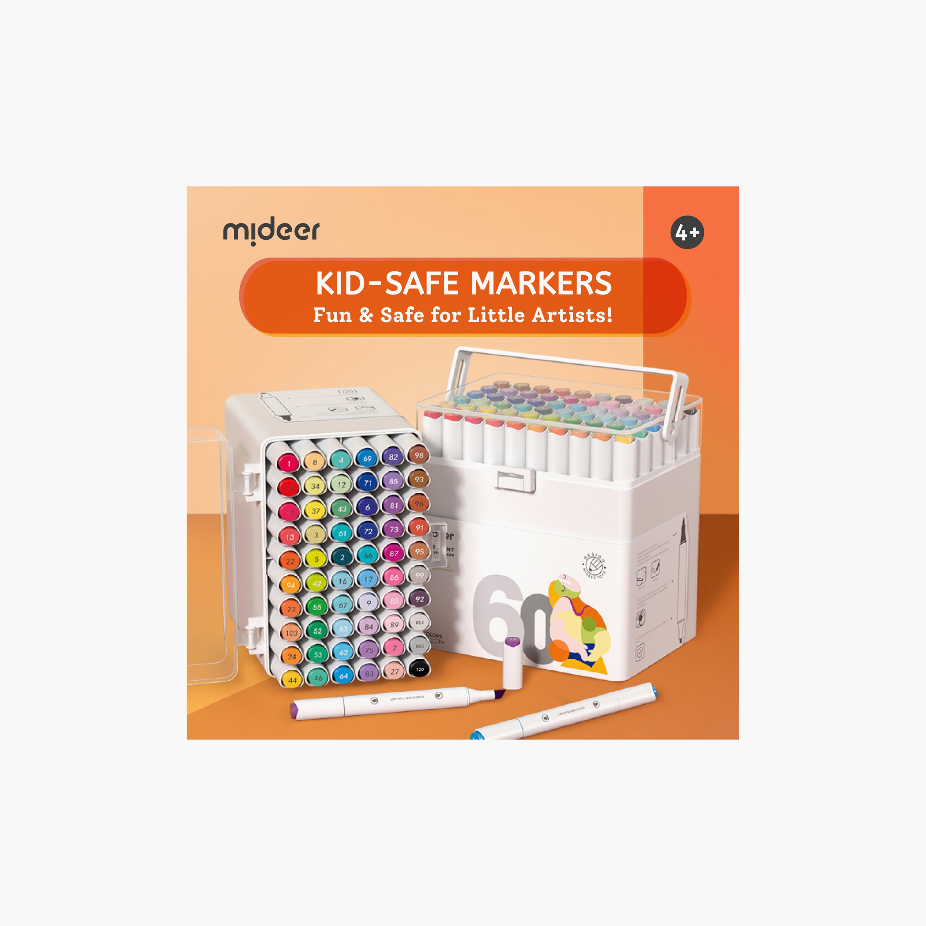 Mideer 60-Piece Dual Tip Markers with Brush & Chisel Tip-school-artsandcrafts-image-11