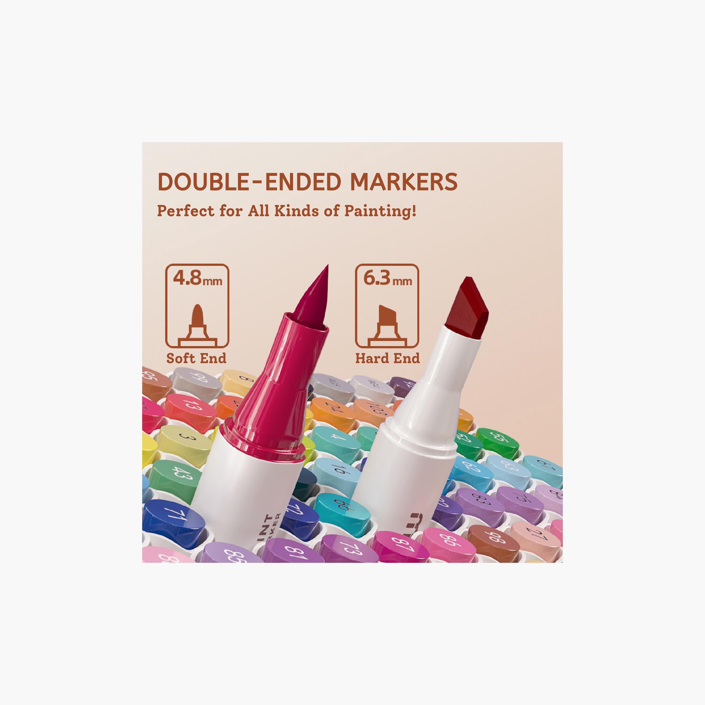 Mideer 60-Piece Dual Tip Markers with Brush & Chisel Tip-school-artsandcrafts-image-7