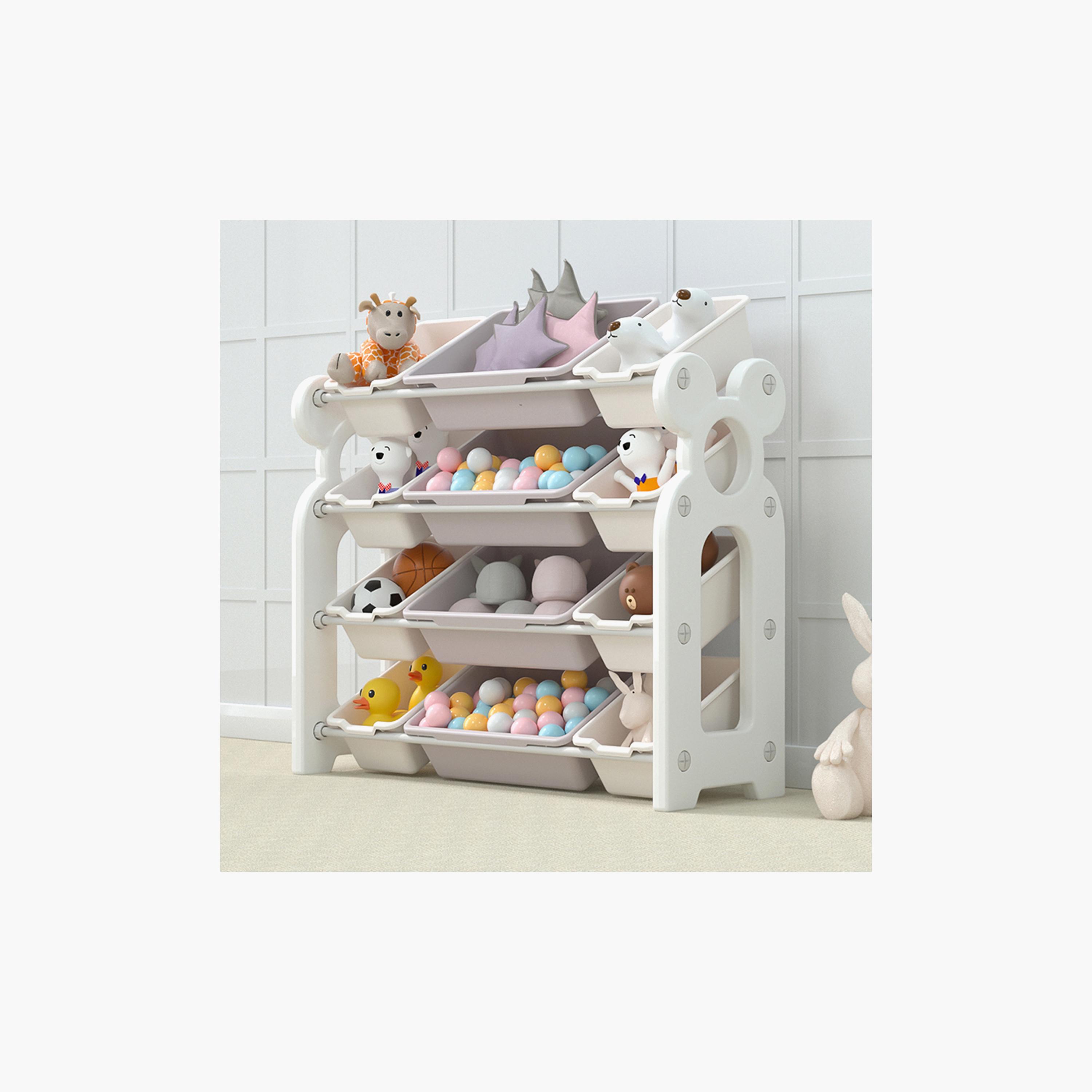 رف تخزين مع صواني قابلة للسحب من لافلي بيبي - متعدد الألوان-baby-nursery-furniture-wardrobesandstorage-image-2