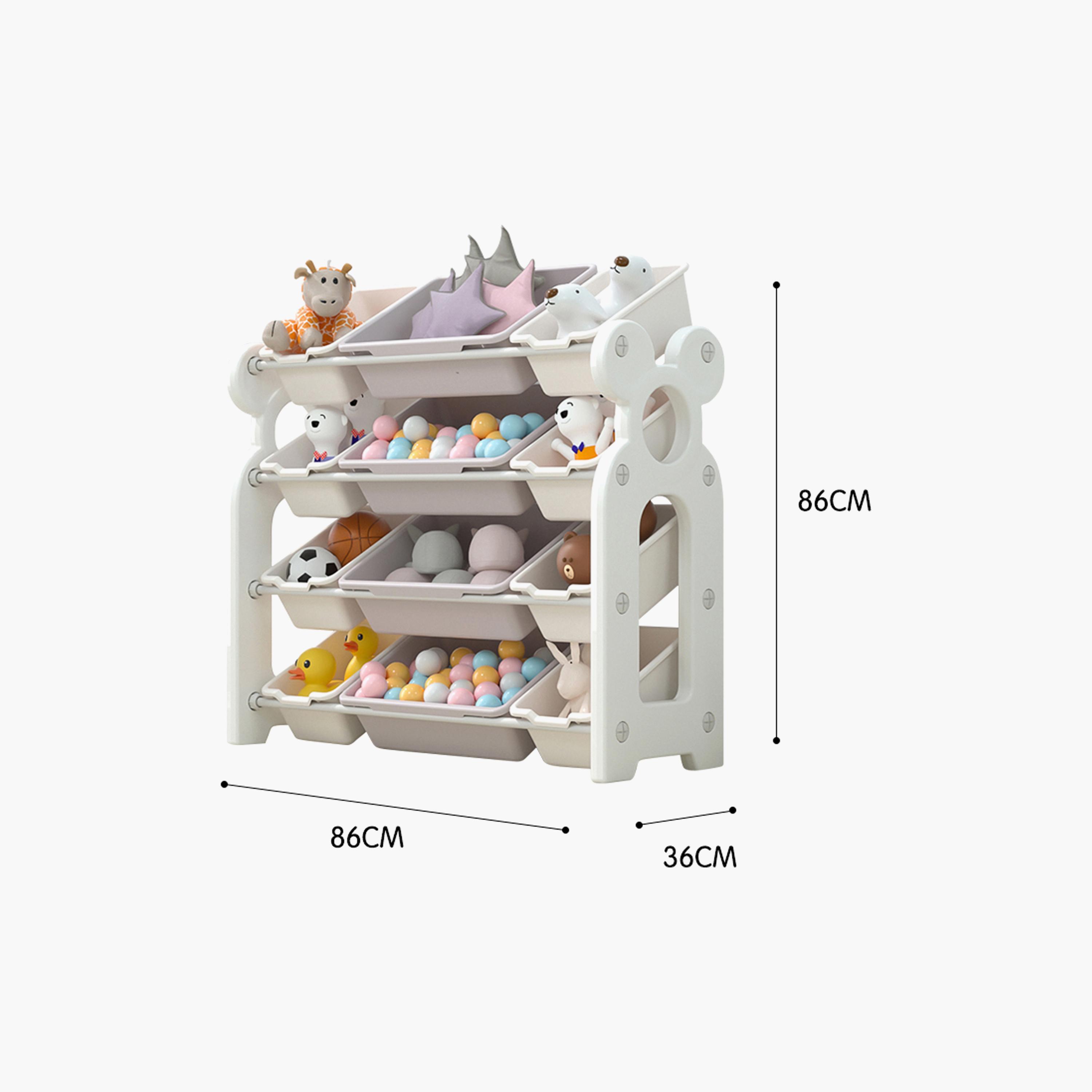 رف تخزين مع صواني قابلة للسحب من لافلي بيبي - متعدد الألوان-baby-nursery-furniture-wardrobesandstorage-image-3