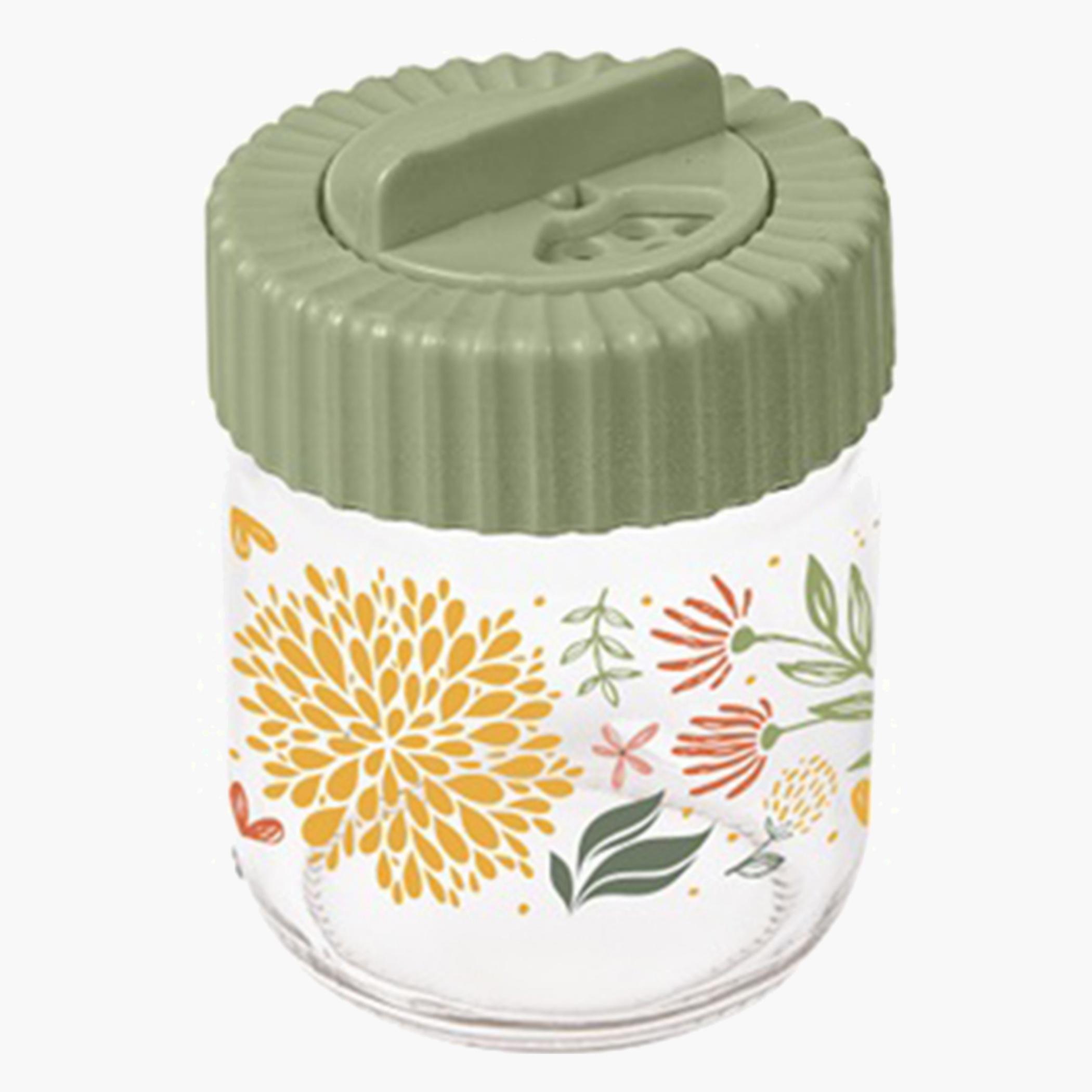 Decorated Glass Spice Jar 200ml-household-kitchen-foodstorage-spiceracksandjars-image-1