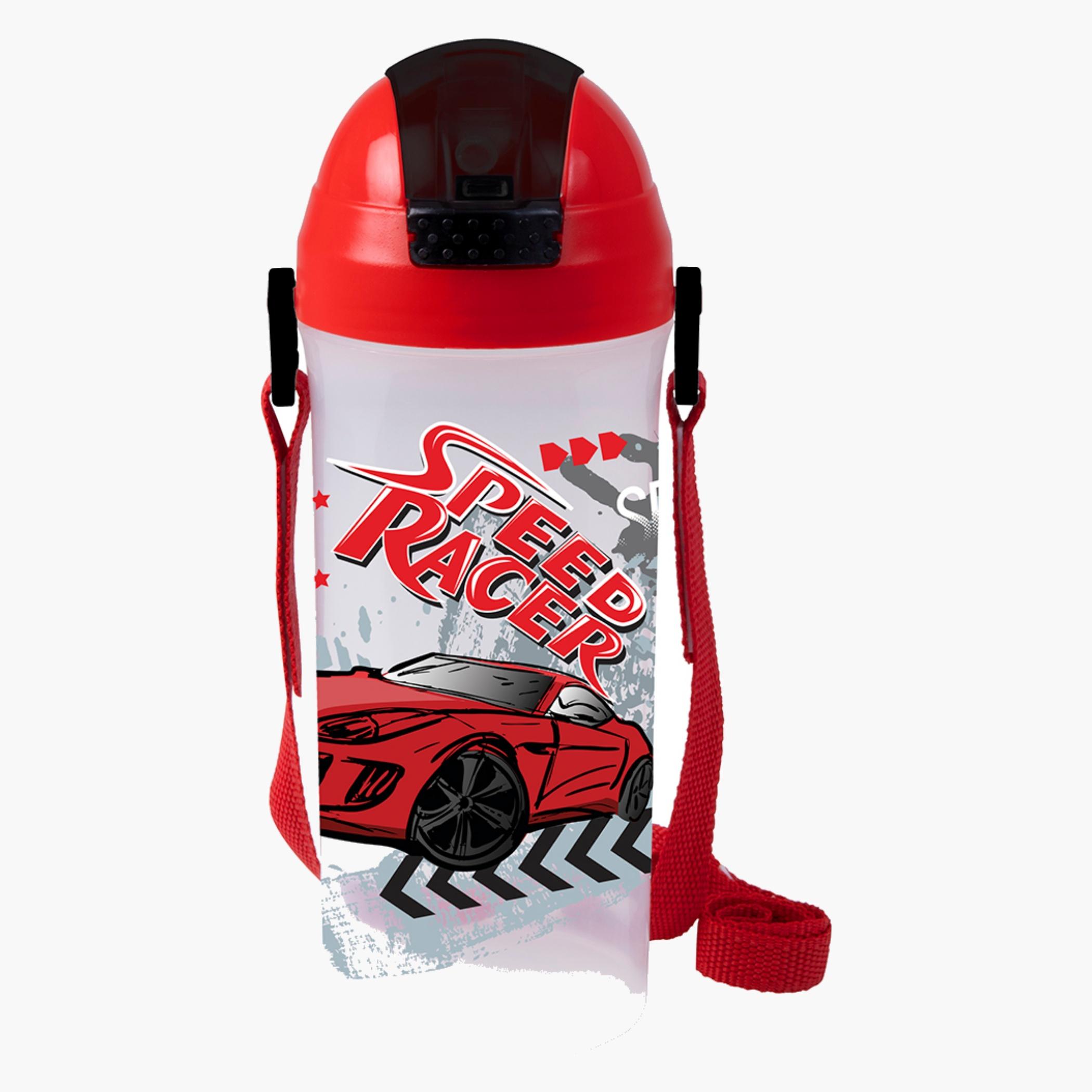 Speed Racer Printed School Water Bottle-household-dining-teaandcoffee-travelmugsandsippers-image-1